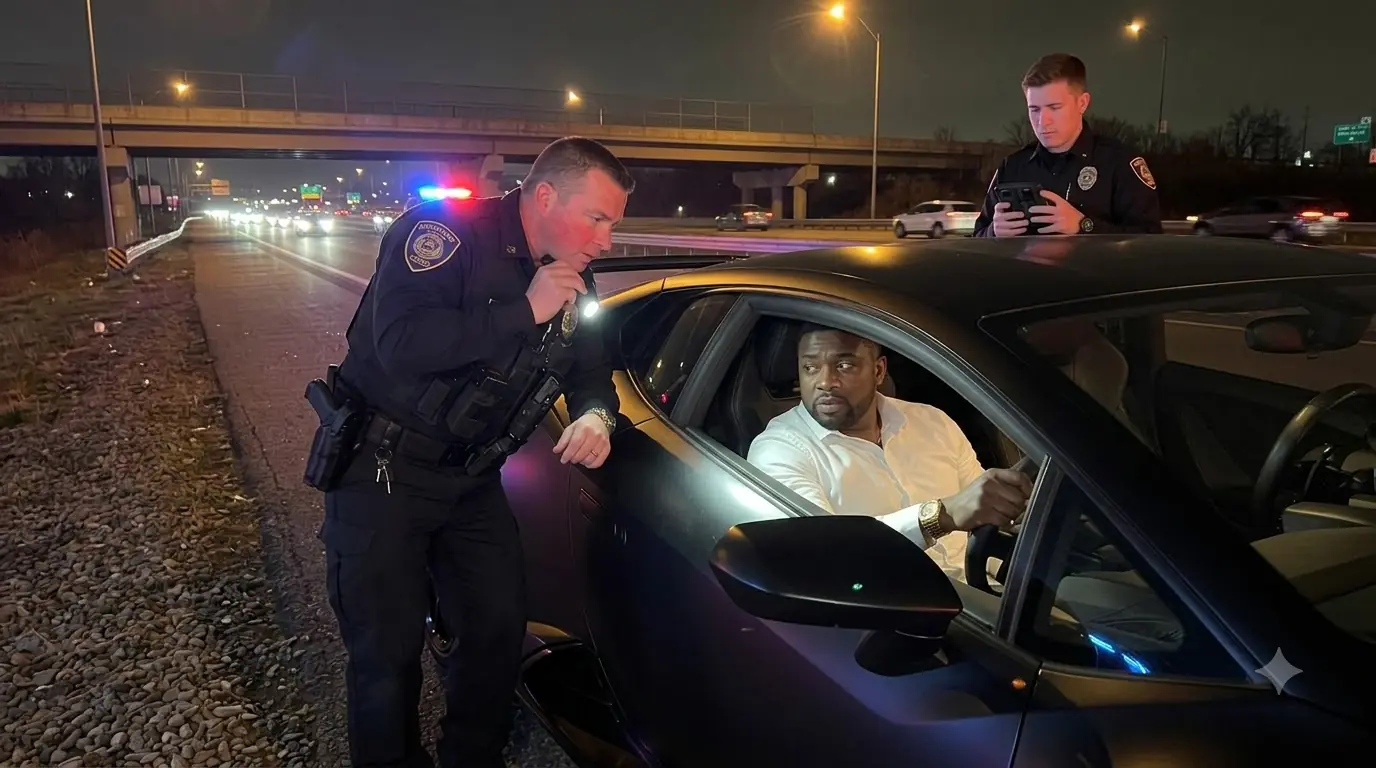 Cop Smashes Black Man's Lambo Window 'Get Out, Thug!' — Hands Tremble When He Sees the FBI Badge