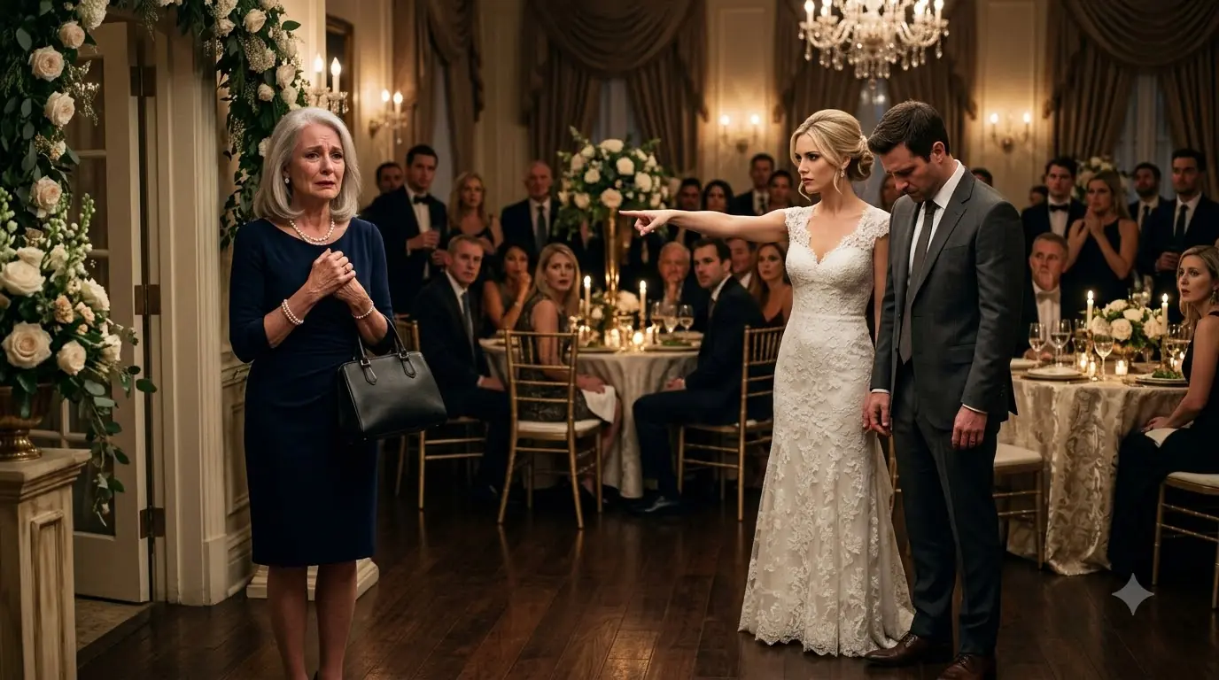 My son stayed silent while his fiancée kicked me out of their wedding rehearsal—then I discovered what they did behind me