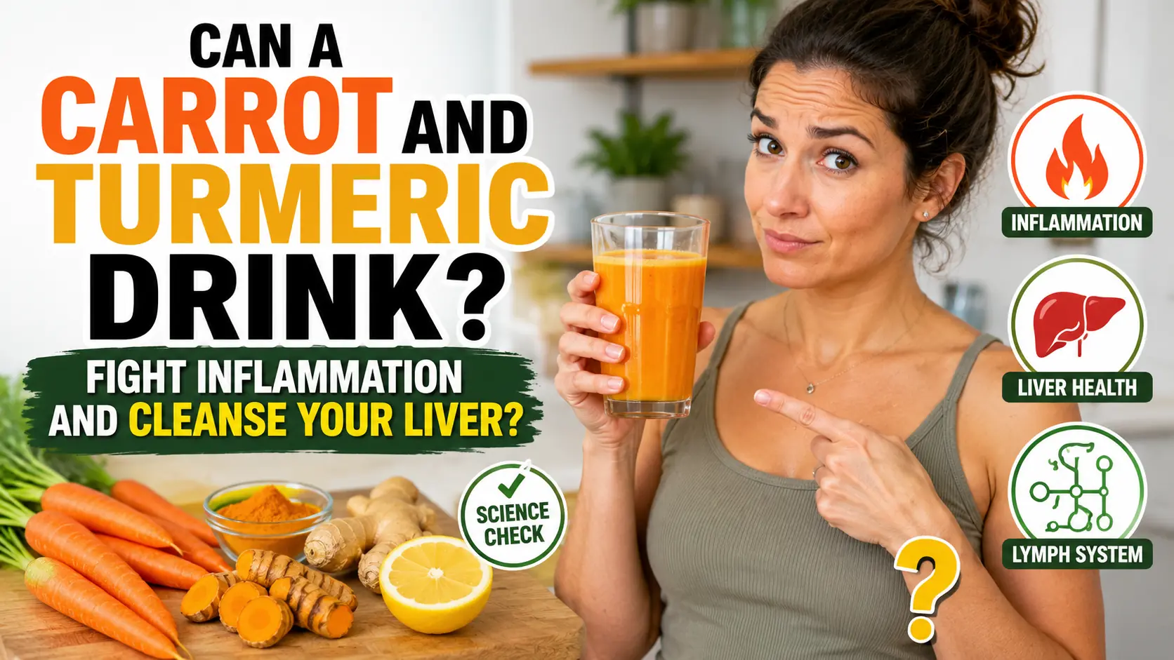 Can a Carrot and Turmeric Drink Fight Inflammation and Cleanse Your Liver?