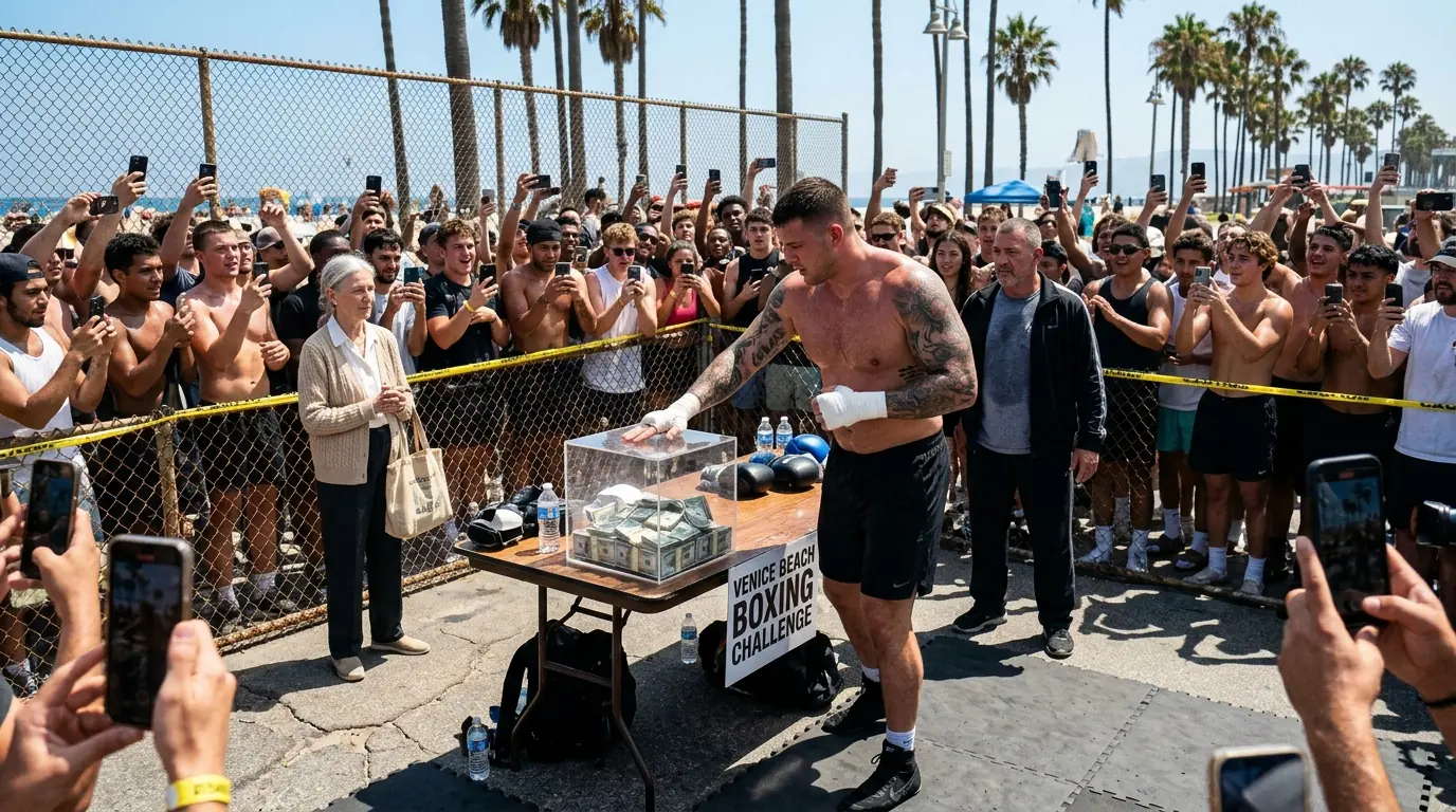 The Heavyweight Mocked an Elderly Woman — Then His Trainer Saw Her Stance