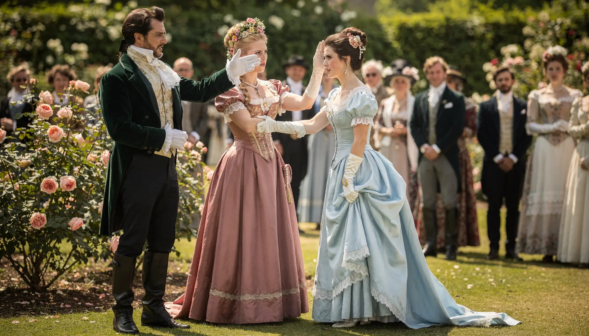 My Husband's Mistress Slapped Me Before The Whole Garden Party — The Duke of Foxmere Caught Her Wrist