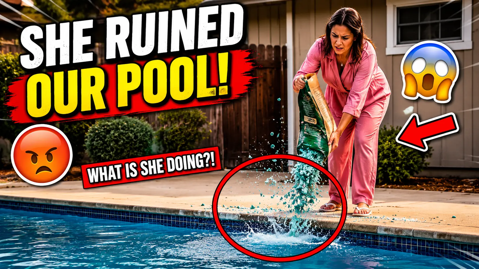 My Neighbor Secretly Dumped Broken Glass Into My Pool — I Watched Her for a Week Until I Had Proof