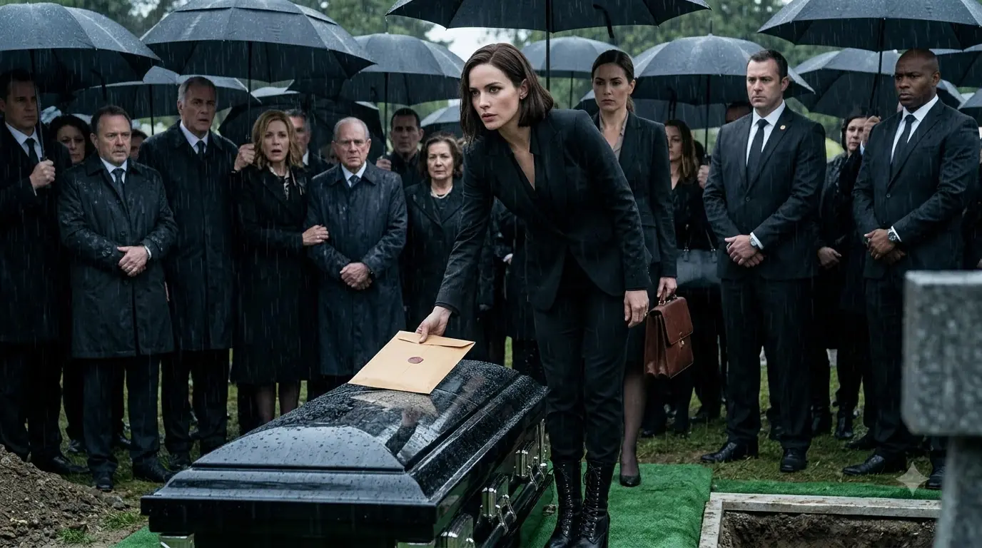 Everyone Thought They Came To Mourn A Billionaire—Until One Woman Ordered The Coffin Open