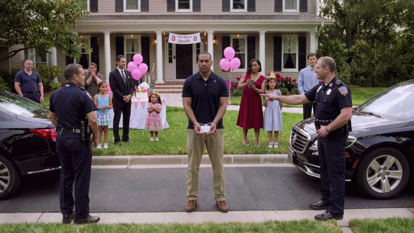 Cops Handcuffed Black Dad at His Daughter’s Party — Then Turned Pale After His Call to the Pentagon