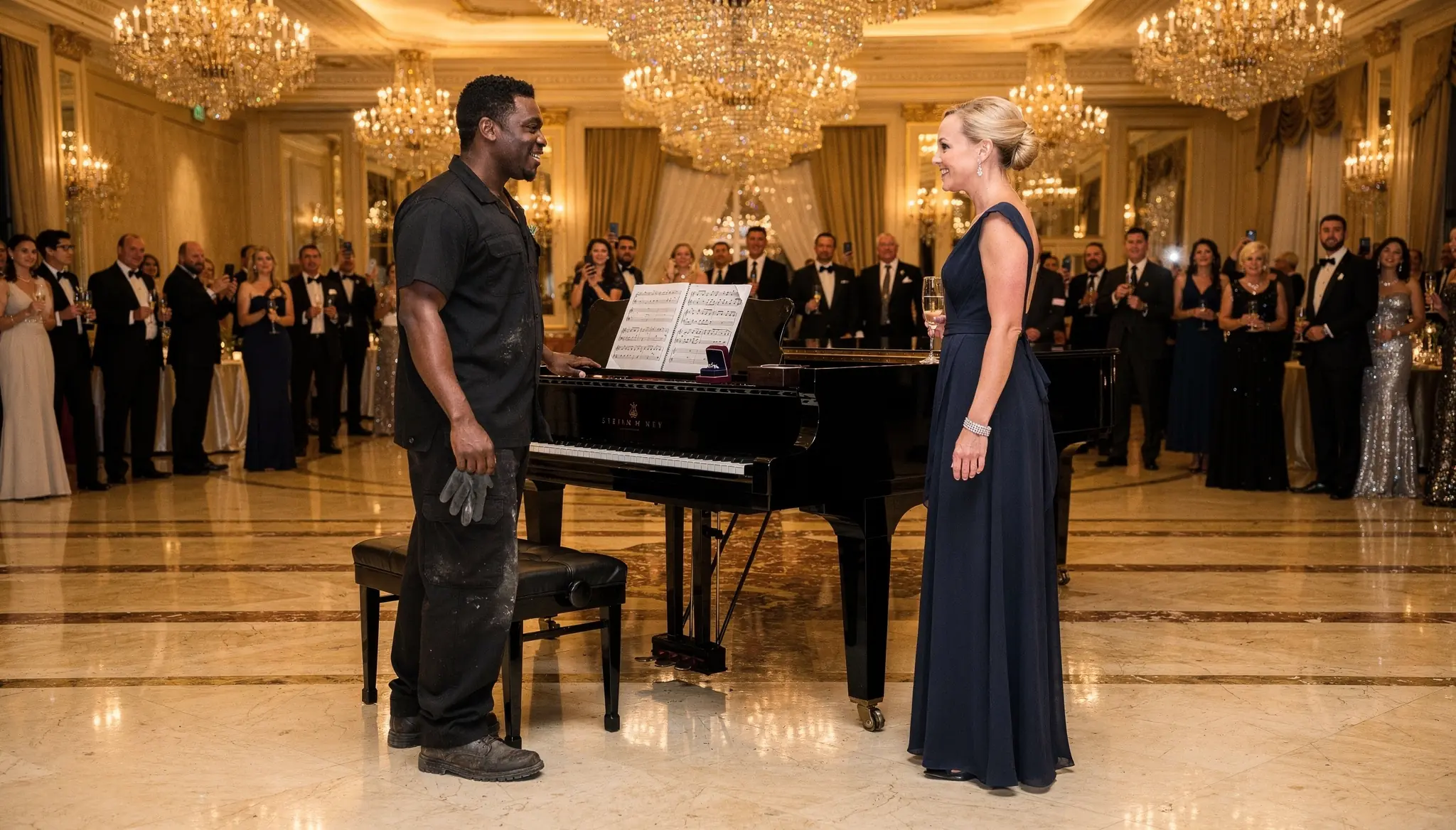 “Play This Piano, I’ll Marry You!” — Billionaire Mocked Black Janitor, Until He Played Like Mozart