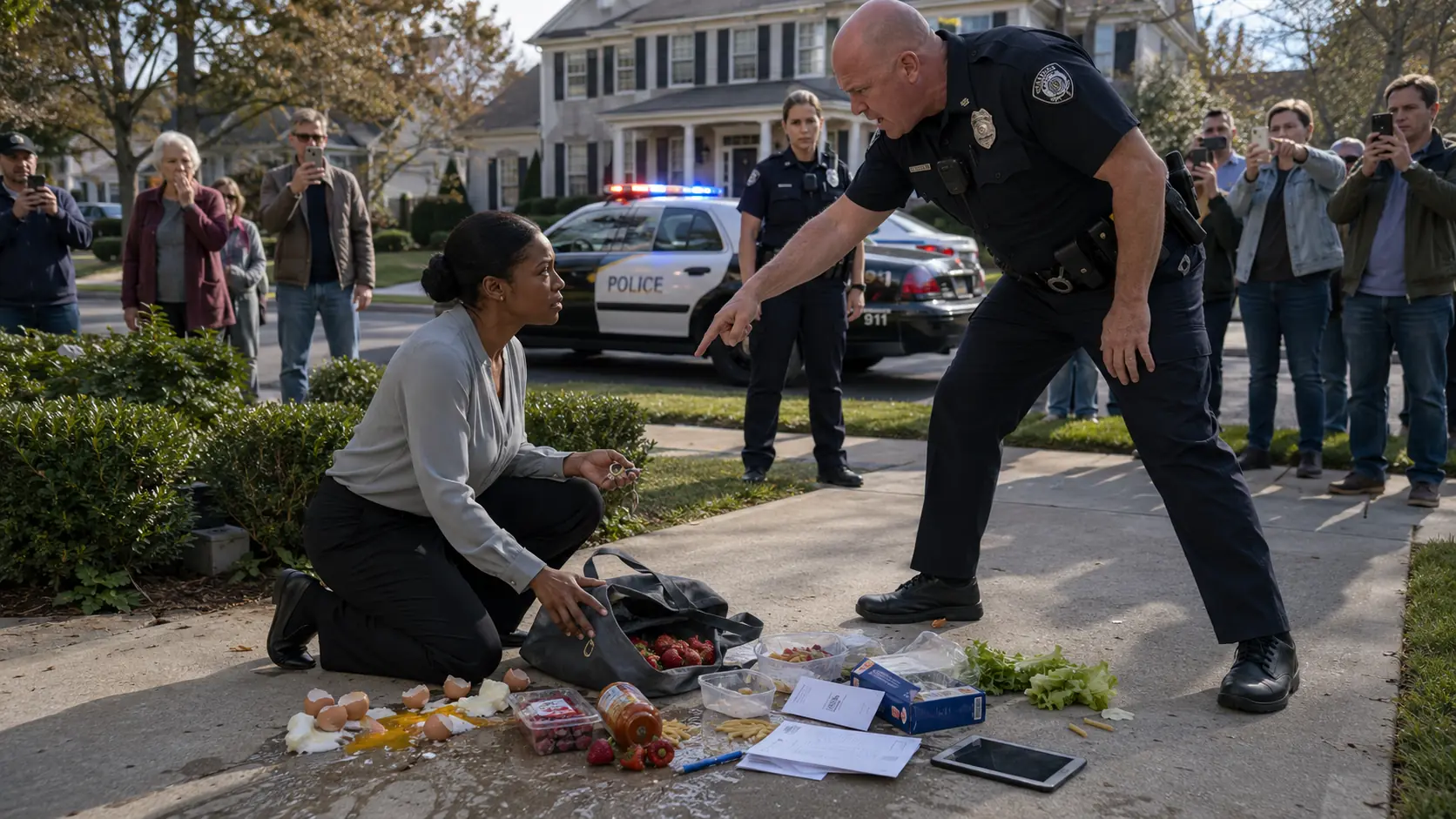 Cop Poured Drink on Black Woman in Her Driveway — Then, He Collapsed When Learning Who She Was