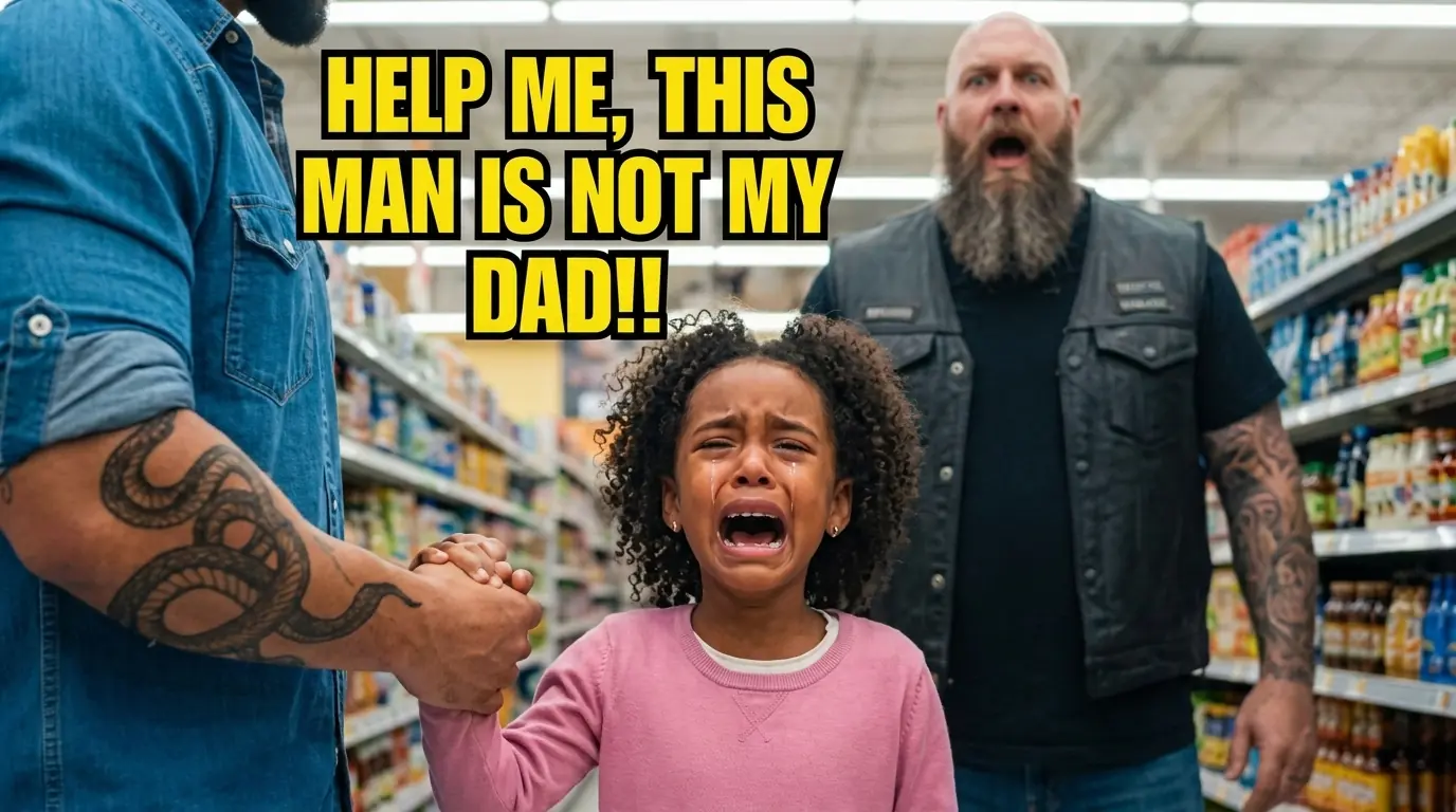 The Little Girl Begged Him Not to Take Her — Then a Biker Saw Her Hand