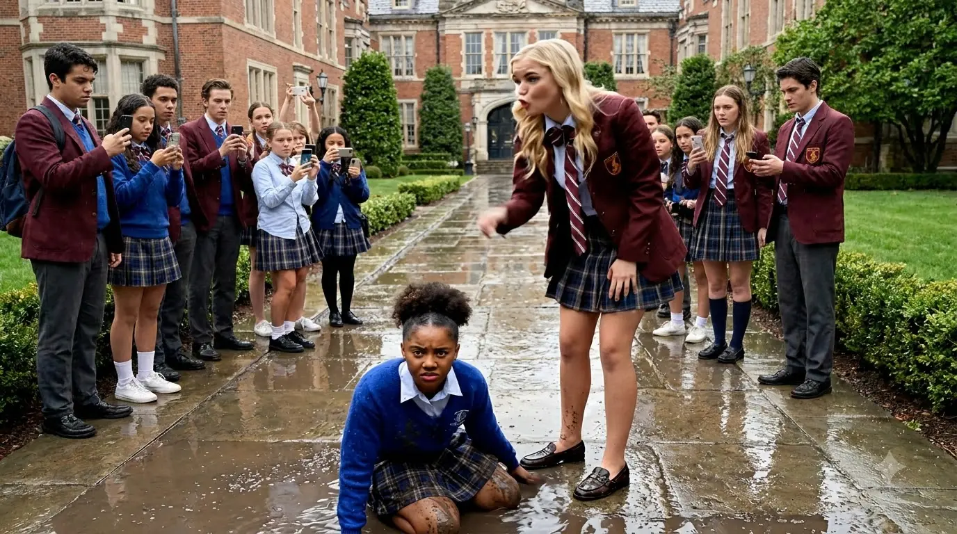 Bullies Pushed the Crying New Girl Into the Mud — She Got Up, Wiped Her Face, and Flipped Them All