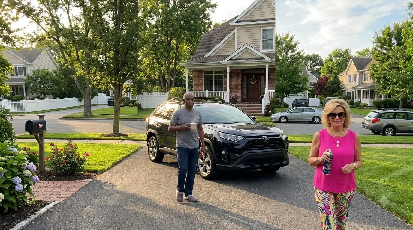 He Caught His Neighbor Painting His Car — Then She Pretended Nothing Happened