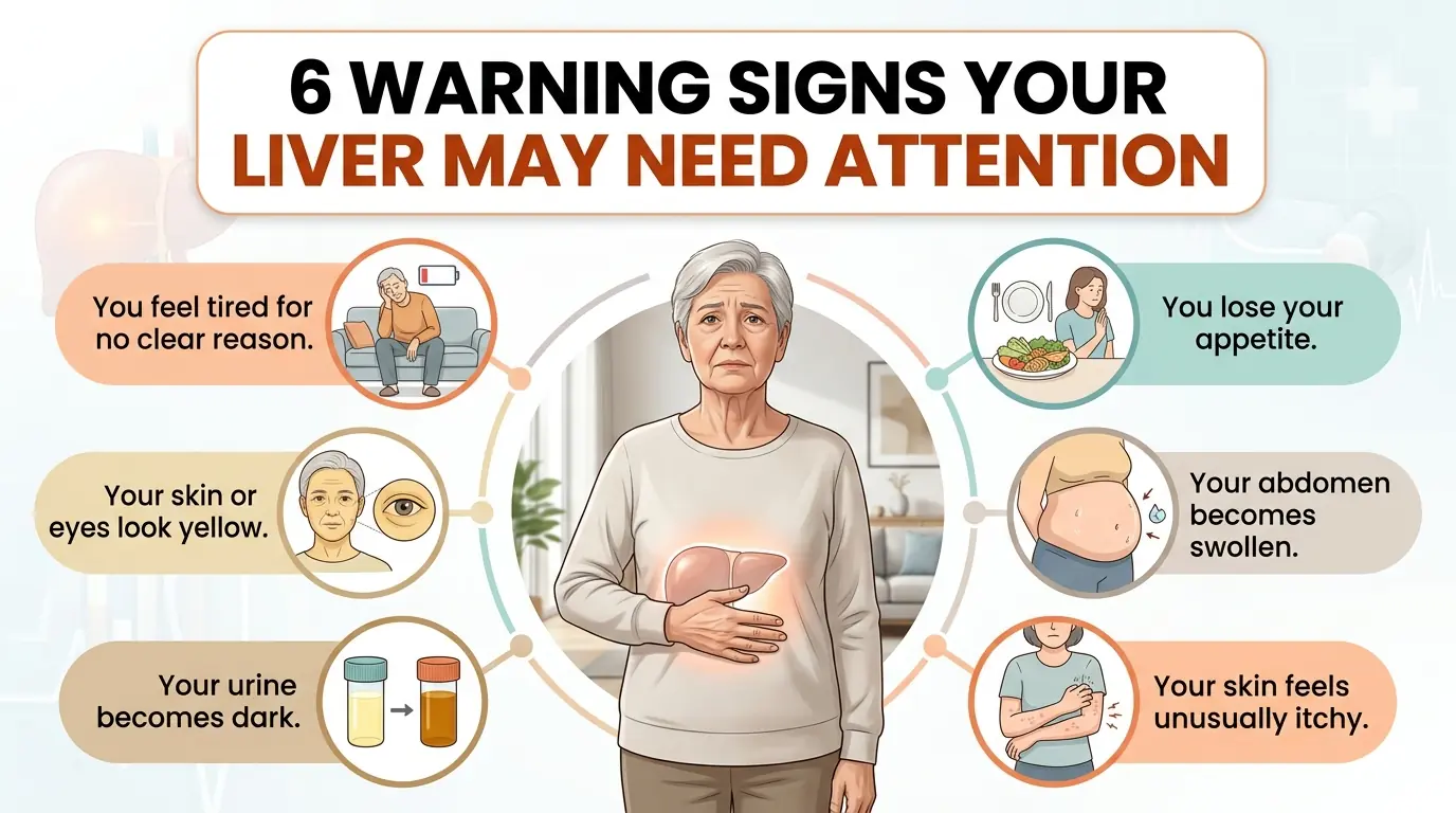 6 WARNING SIGNS YOUR LIVER MAY NEED ATTENTION