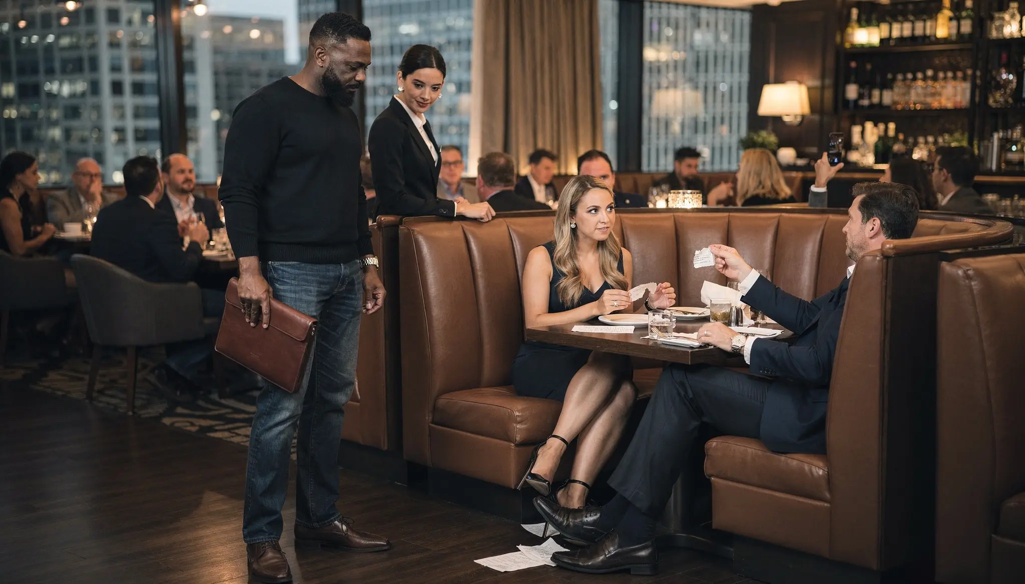 Couple Grabbed a Black Billionaire’s VIP Table — Silence Fell When He Said, “I Own This Place”