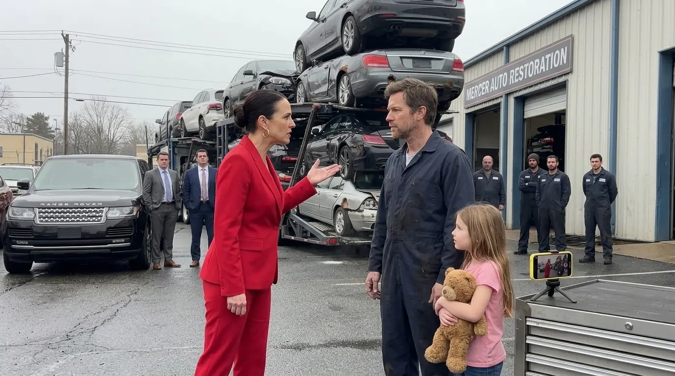 She Dumped 12 Broken Cars at a Single Dad’s Door to Humiliate Him — 90 Days Later, He Owned the...