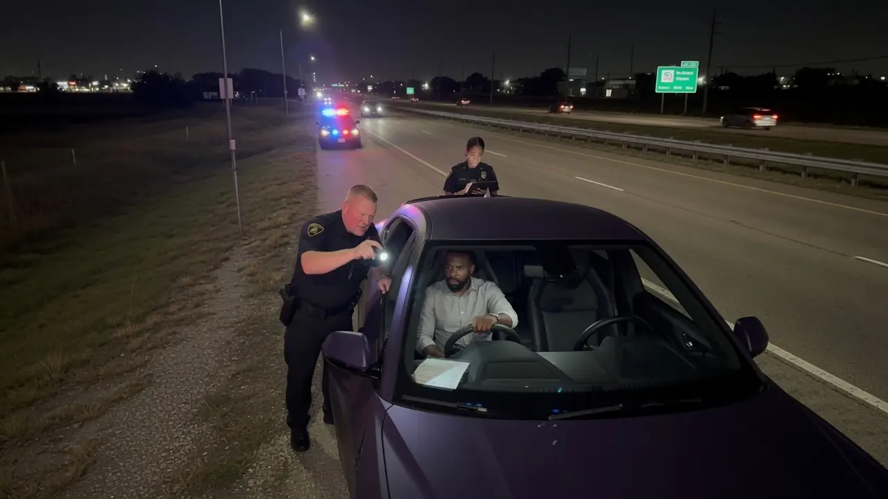 Cop Smashes Black Man's Lambo Window "Get Out, Thug!" — Hands Tremble When He Sees the FBI Badge