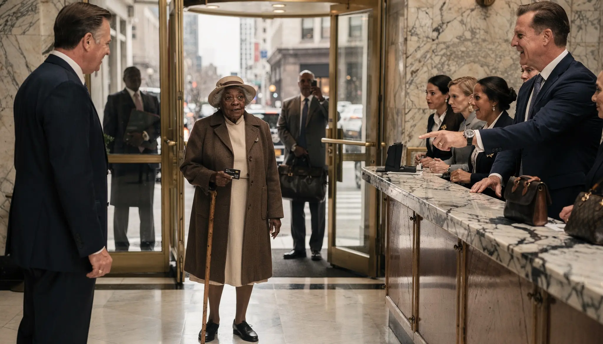 "I Just Wanna Check My Balance "Said The 90years Black Woman.Millionaire Laughed — Til He Saw...