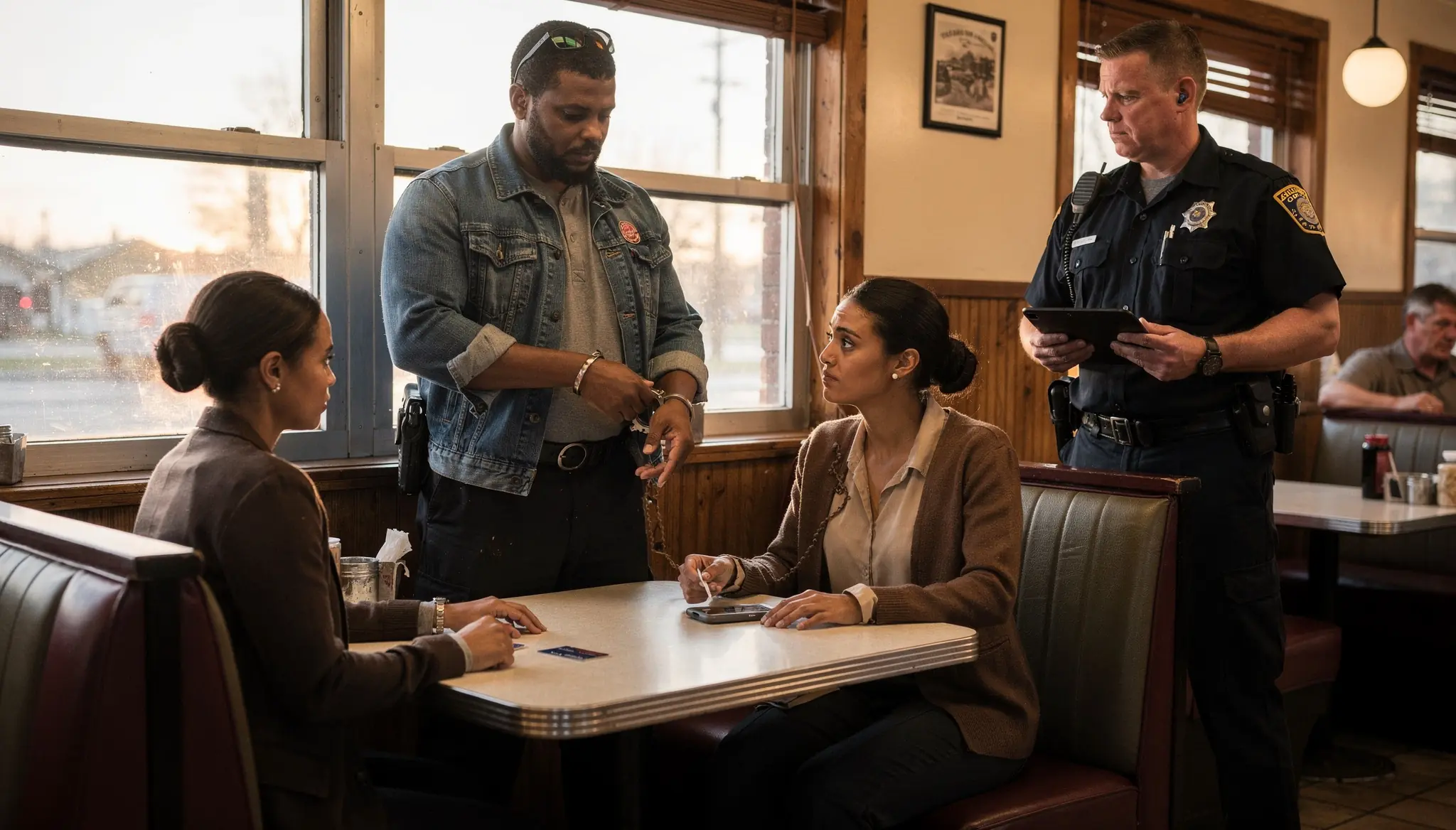 Cop Detains a Black Couple Over a Paid Bill — Unaware They’re Investigators