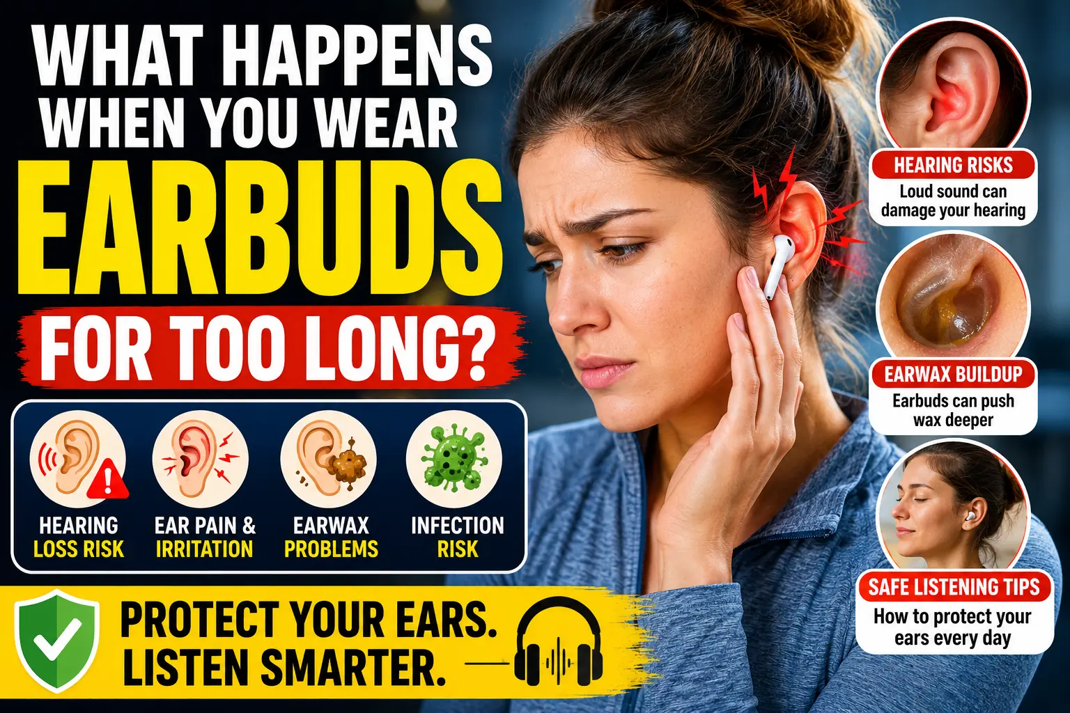 What Happens When You Wear Earbuds for Too Long? Hearing Risks, Earwax, and Safe Listening Tips
