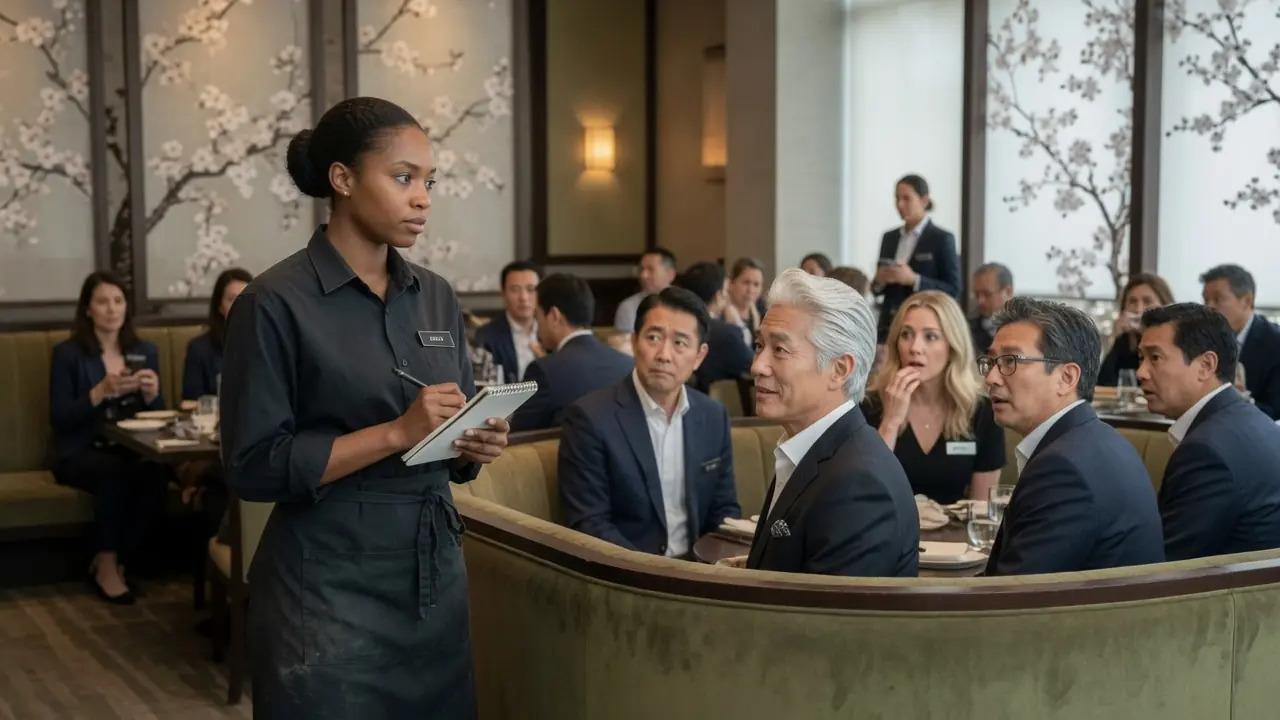 Japanese Billionaire CEO Orders In a Foreign Language To Humiliate Black Waitress—Her Reply...