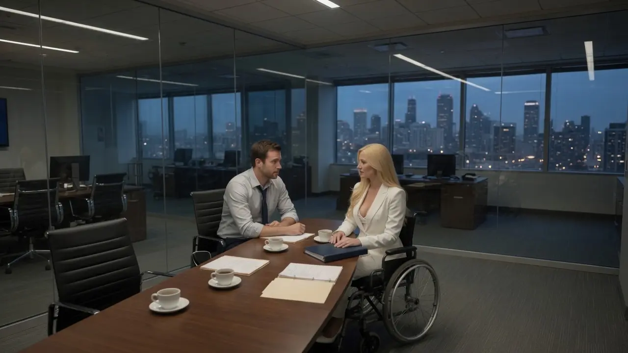 “Paralyzed CEO Shared a Hotel Suite With a Single Dad — She Discovered Who He Really Was”
