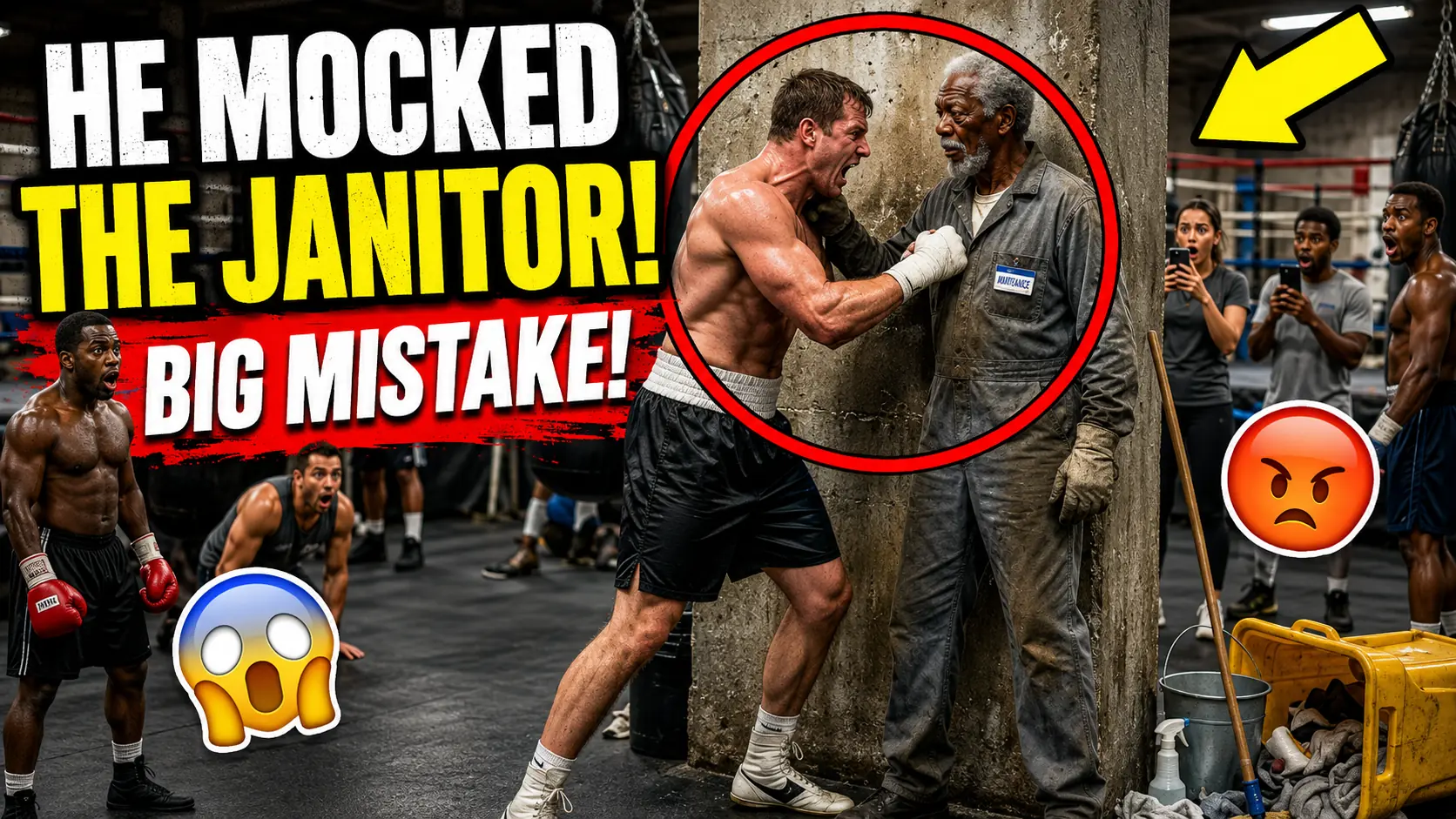 CHAPTER 3:"Dodge Just One Punch," the Boxer Smirked at the Old Janitor — Then the Gym Fell Silent