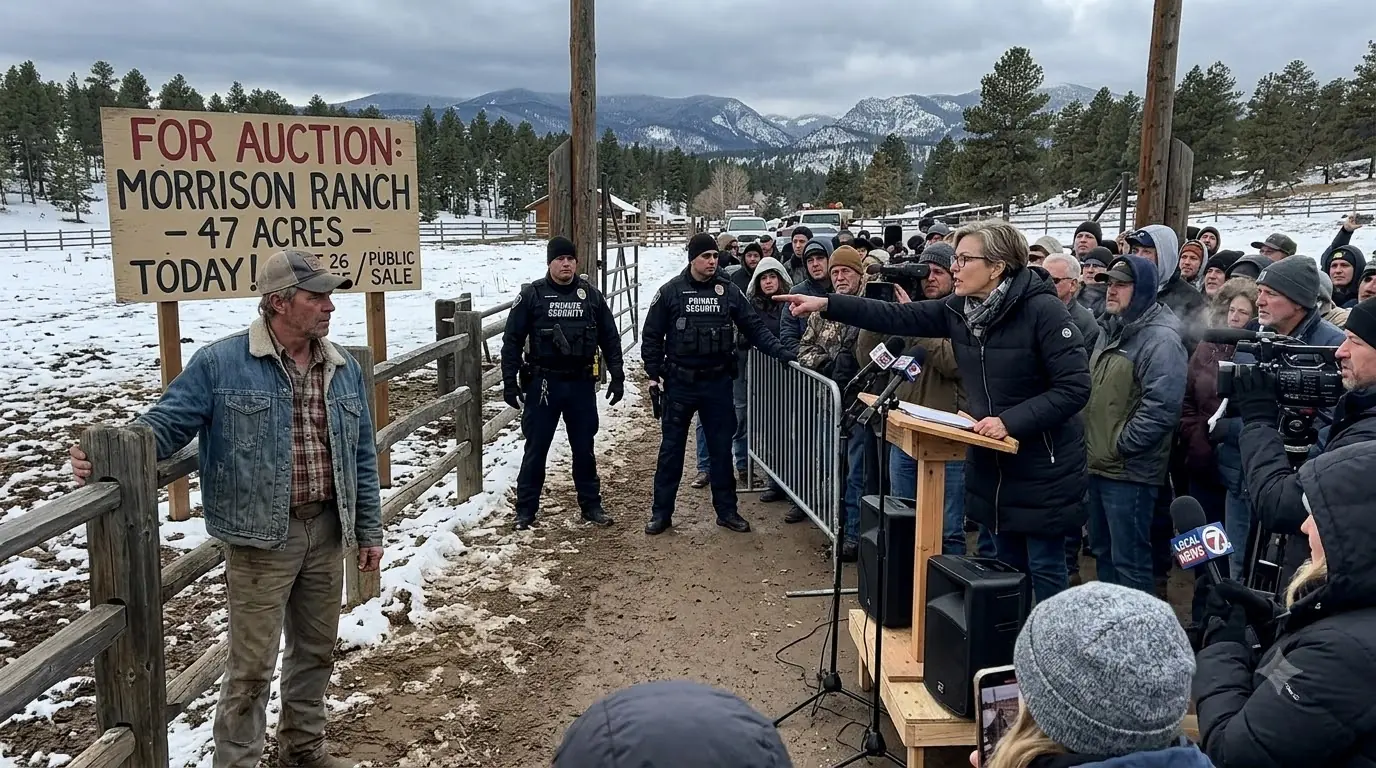 She Tried to Auction His Ranch — Then the Real Surveyor Stepped Forward