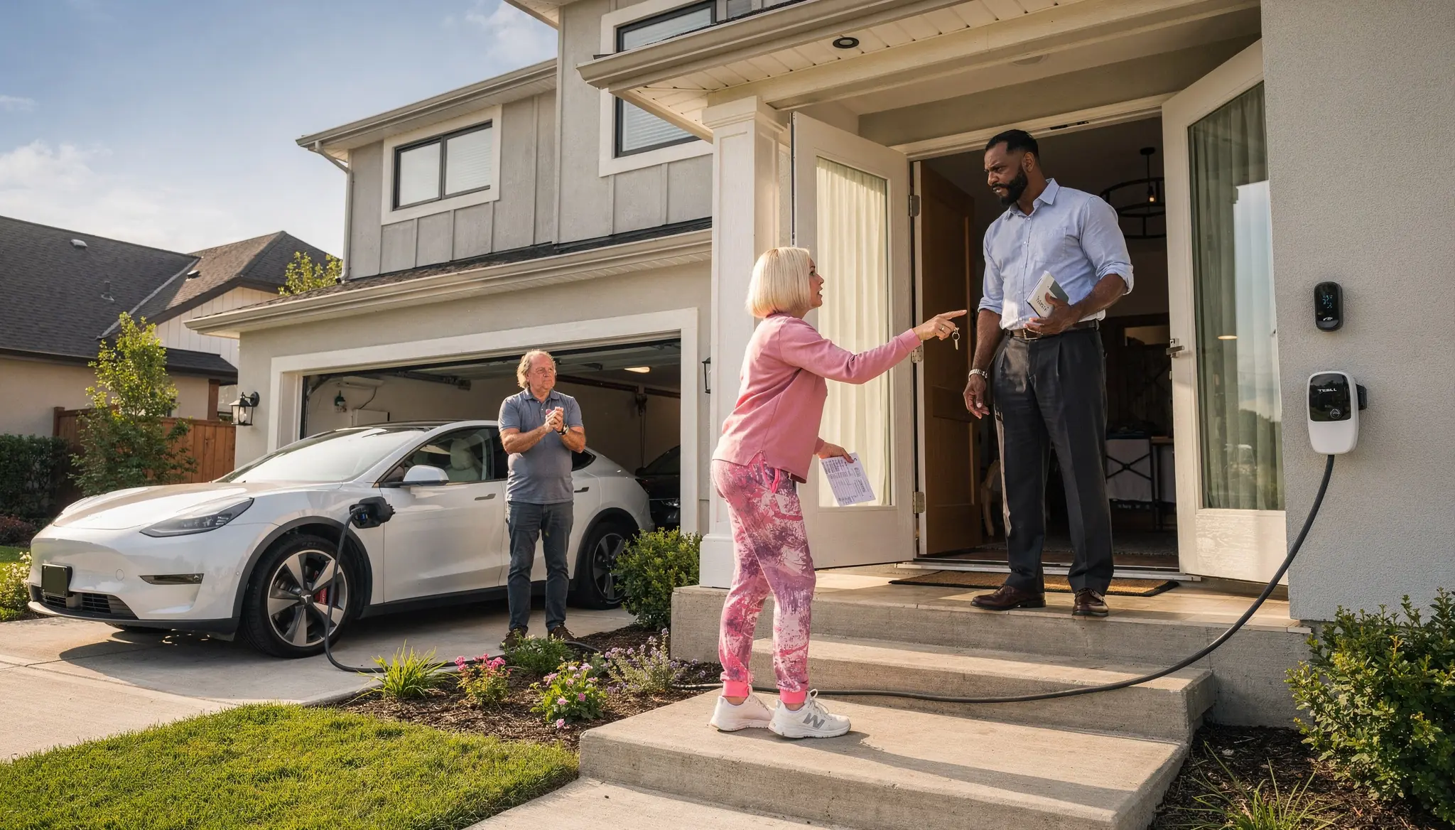Karen Thought My EV Charger Was ‘Public Property’ — My Trap Proved Her Wrong!