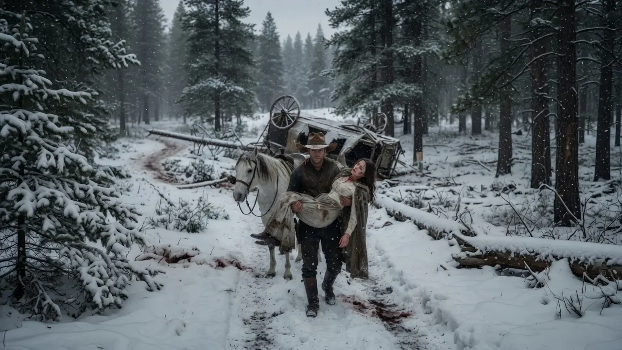 Struggling Widower Saves A Lone Survivor Of A Wagon Massacre, Unaware She’s A Wealthy Baroness