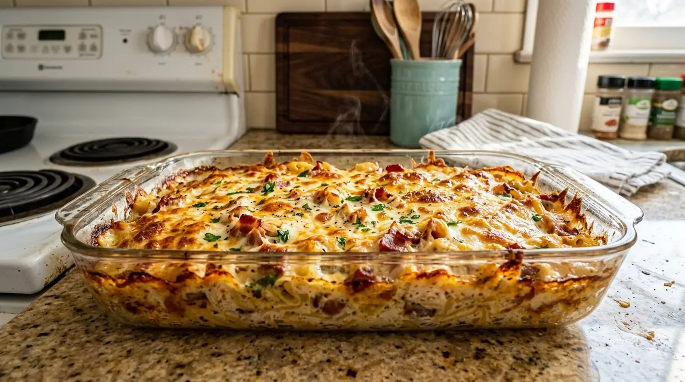 Creamy Chicken Bacon Ranch Casserole – The Ultimate Comfort Food Dinner