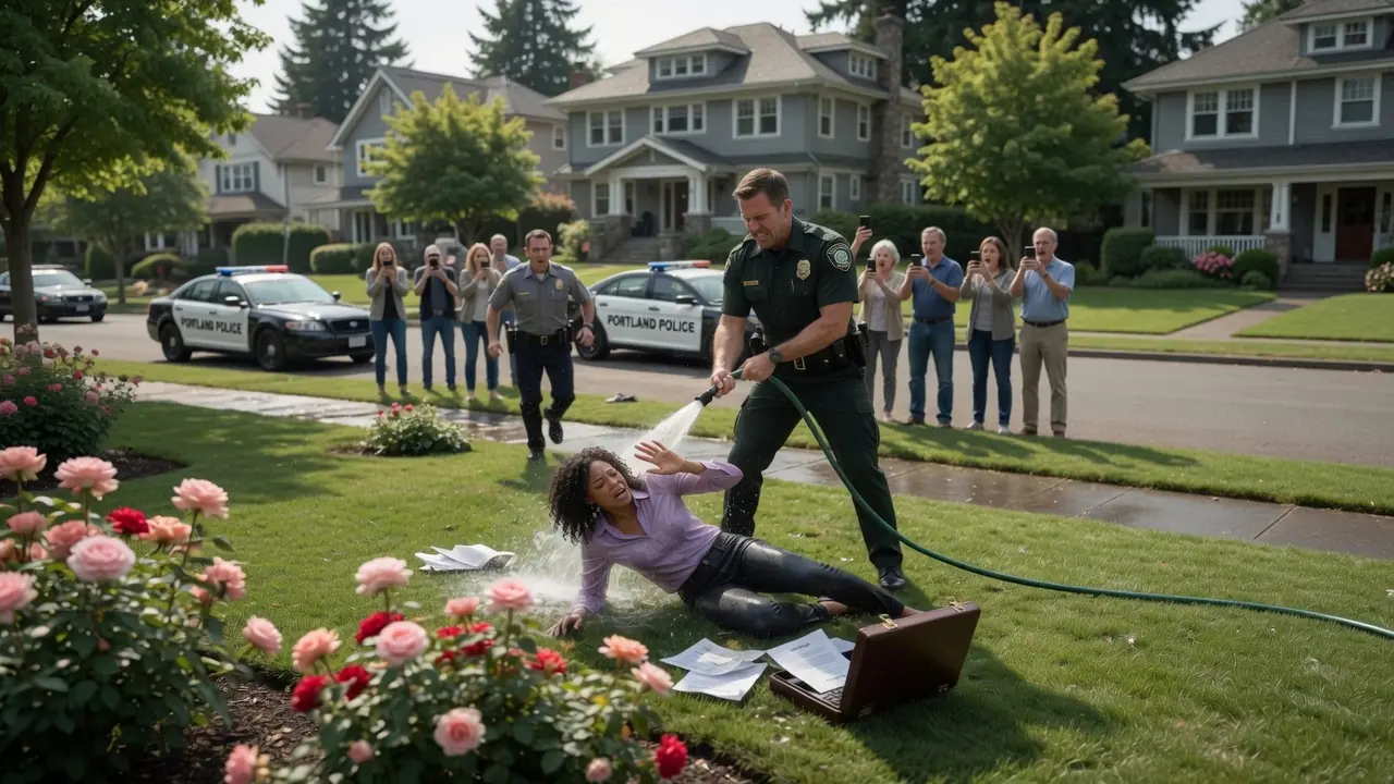 Cop Sprayed a Hose on a Black Woman for Fun — What She Pulled Out Made Him Beg for Mercy