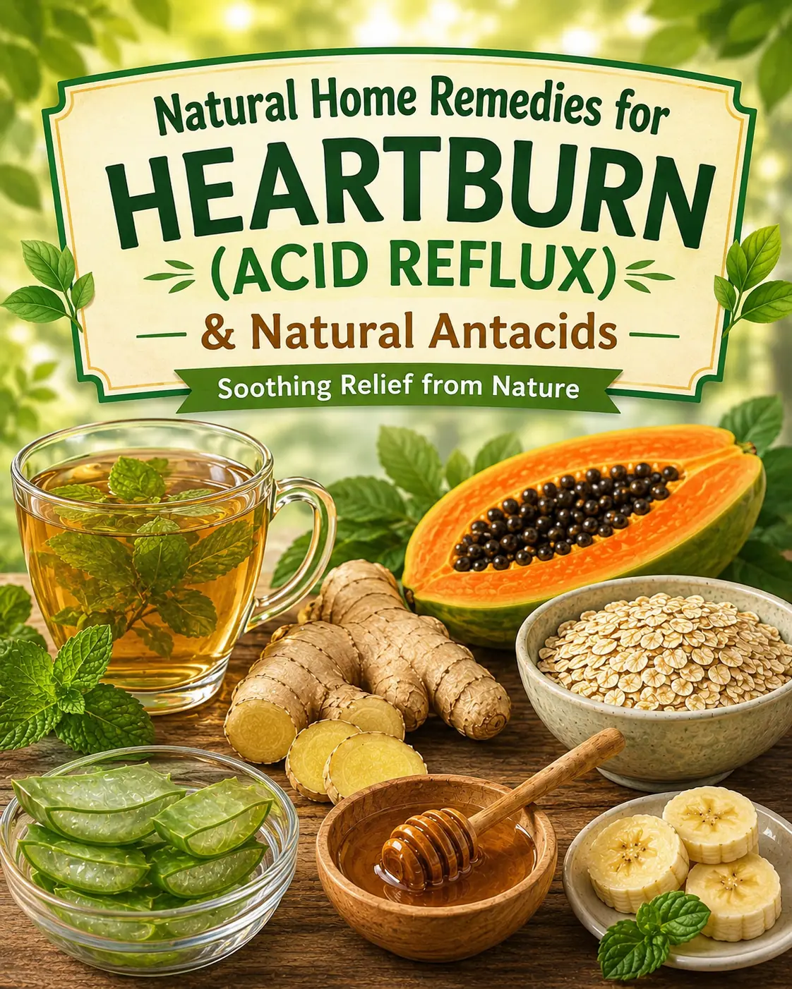 Proven Home Remedies for Heartburn (Acid Reflux) & Natural Antacids