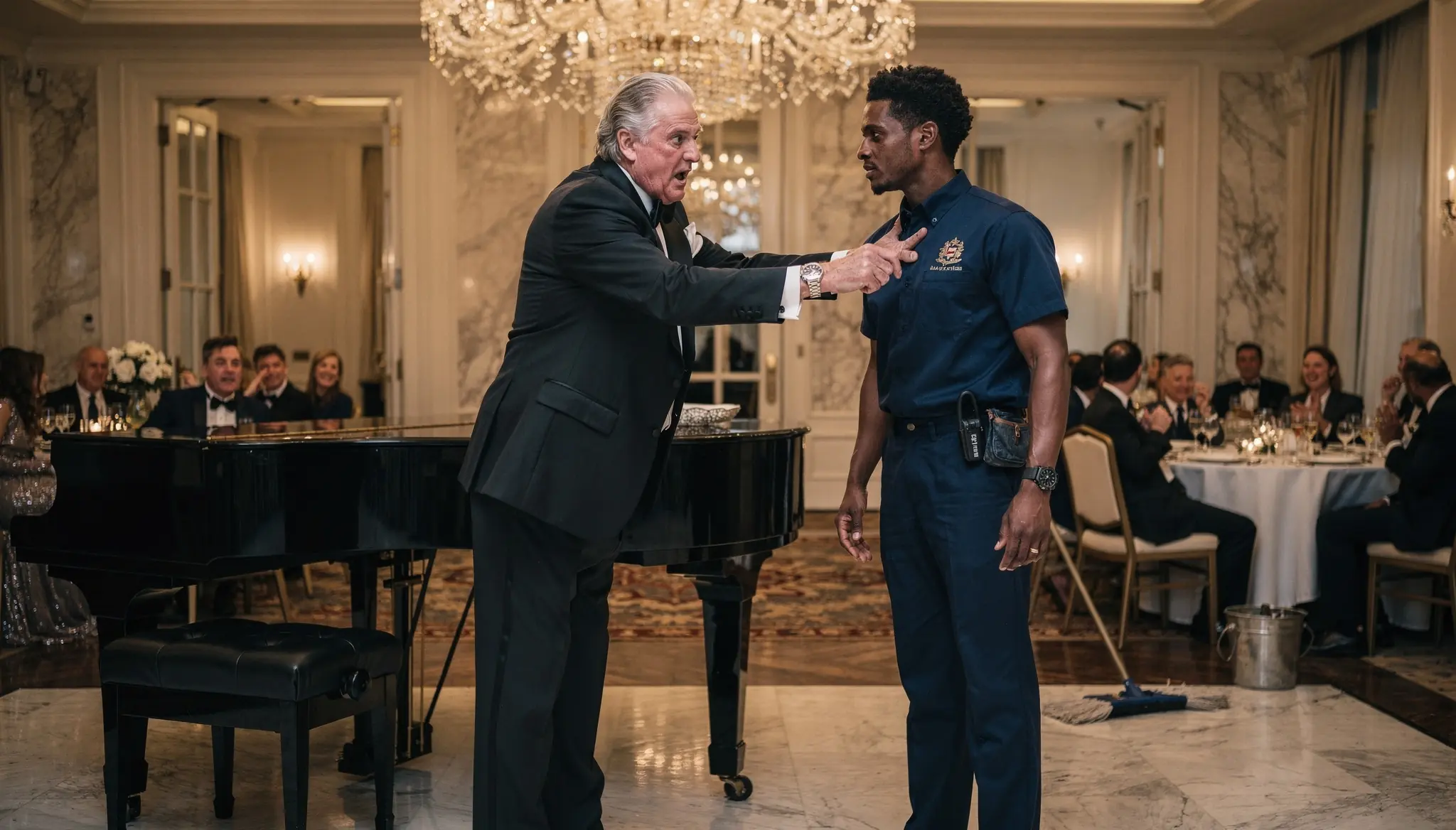 Rich Man Forced the Black Janitor to Play the Piano to Mock Him — But His Talent Made Him Regretted