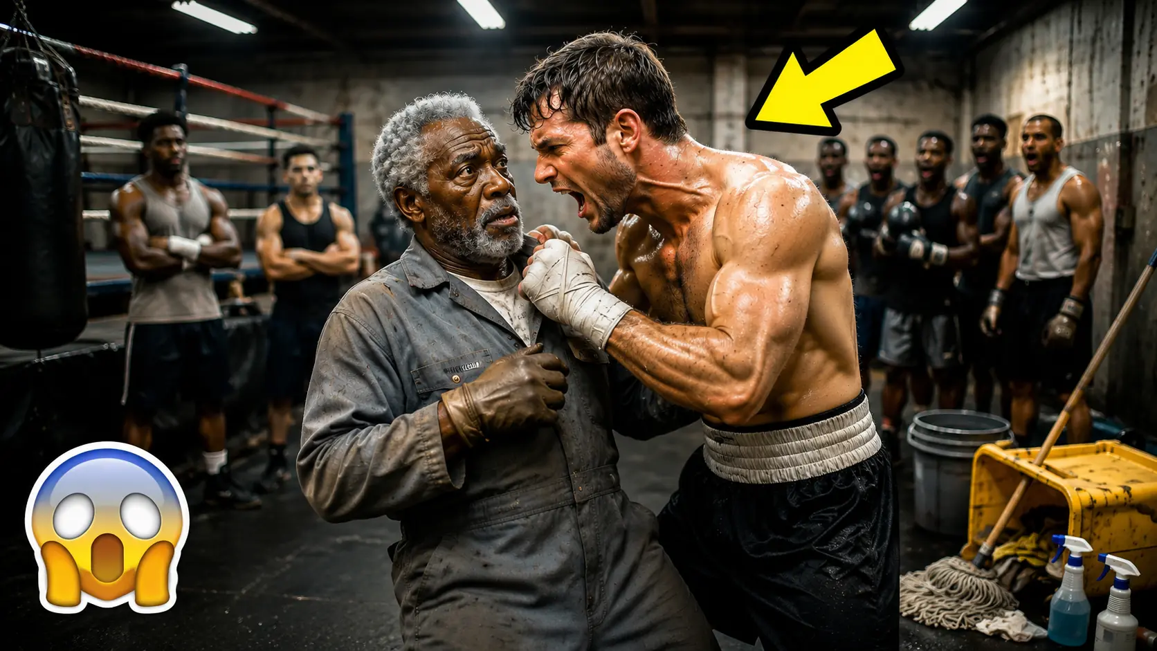 A Cocky Boxer Let an Old Janitor Throw One Free Punch — Biggest Mistake of His Life