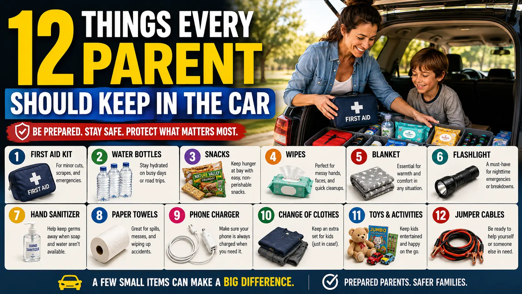 12 Things Every Parent Should Keep in the Car
