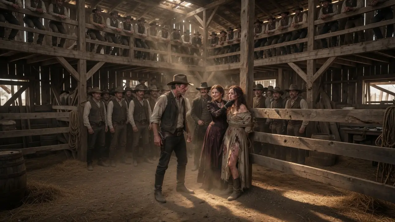 Forty Men Watched Her Burn In The Smokehouse — Then The Gunslinger Said, “Walk Away. Now.”