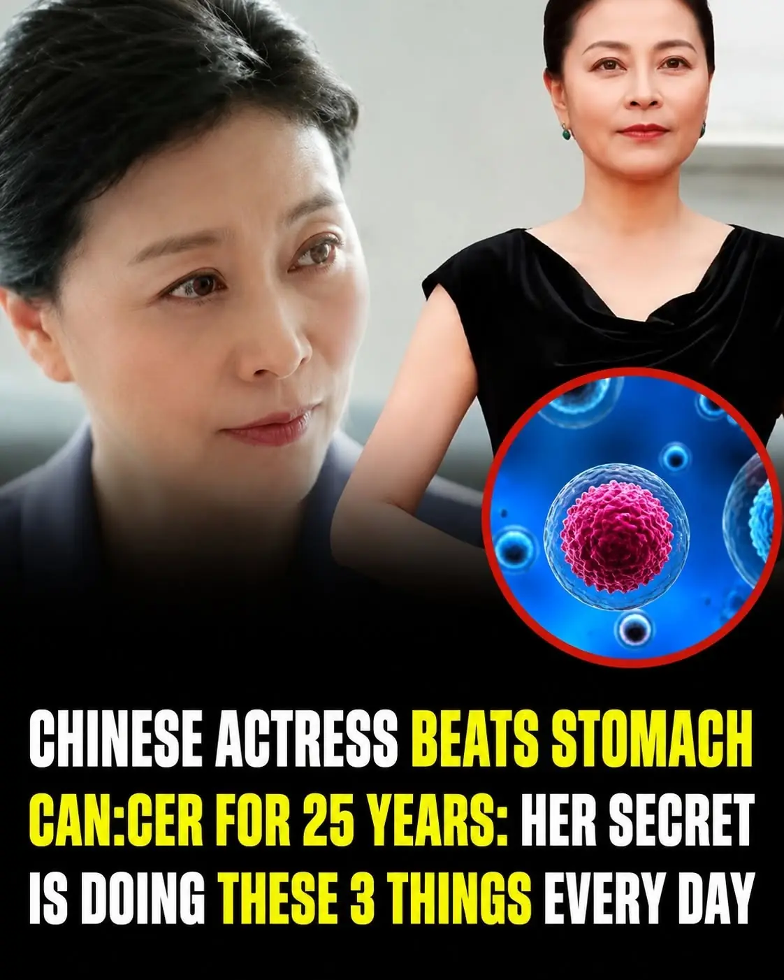 Chinese Actress Beats Sto.mach Can.cer for 25 Years: Her Secret Is Doing These 3 Things Every Day
