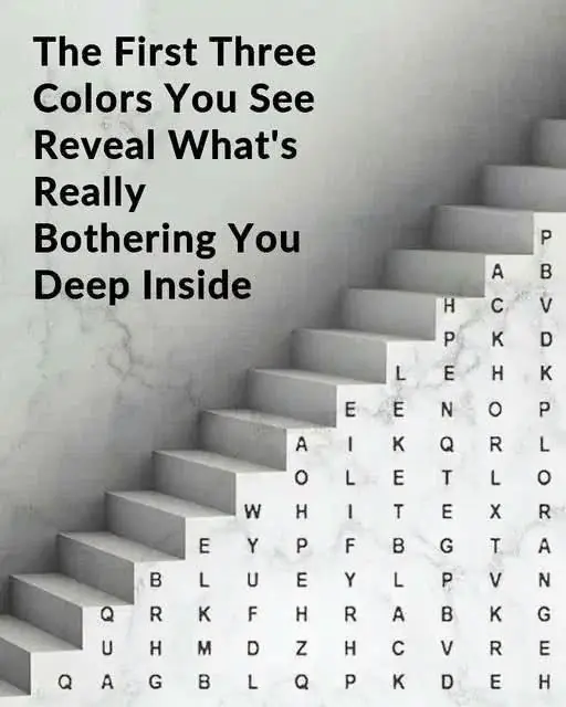 First Three Colors You See Reveals What’s Really Bothering You