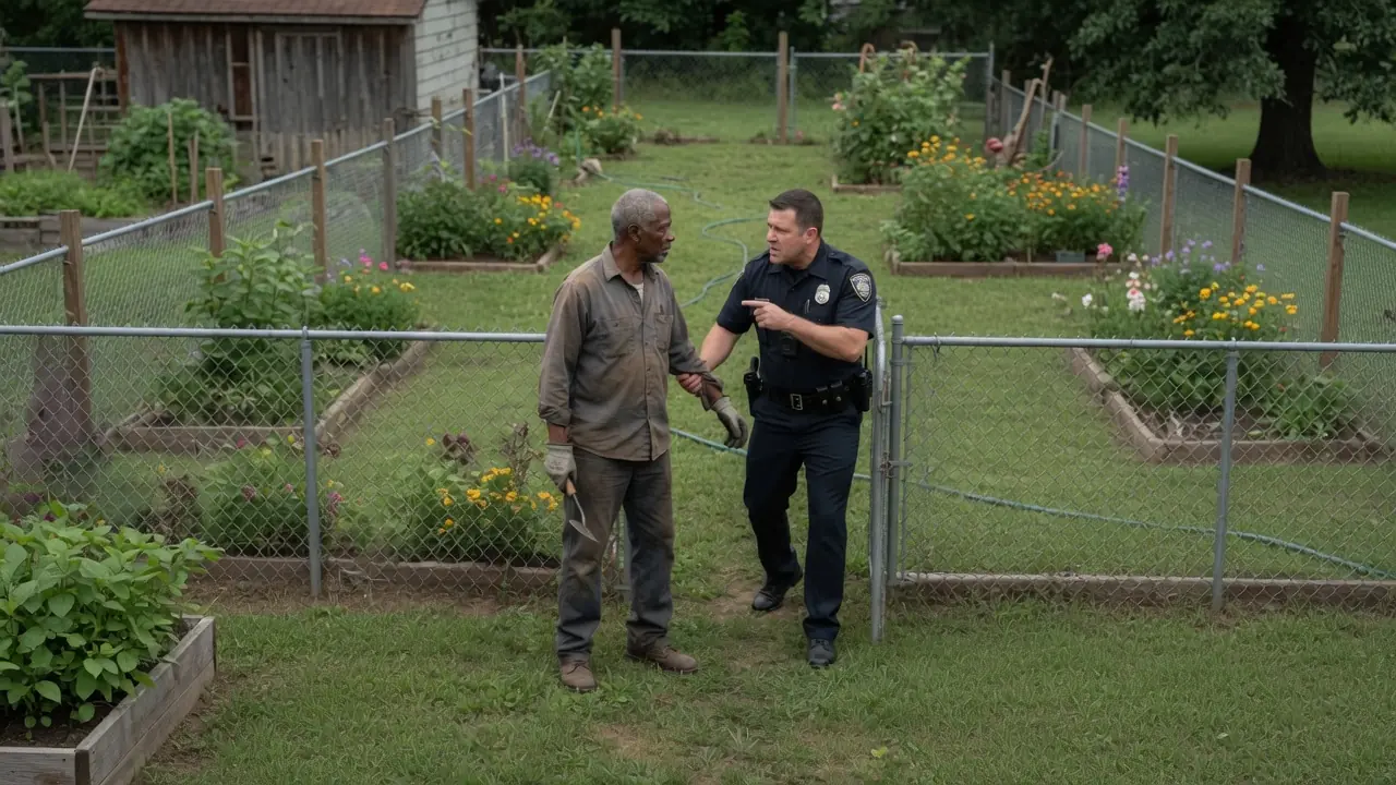 Racist Cop Harasses Retired Lawyer While Doing Yard Work - Costs Him $80OK and a Jail Sentence