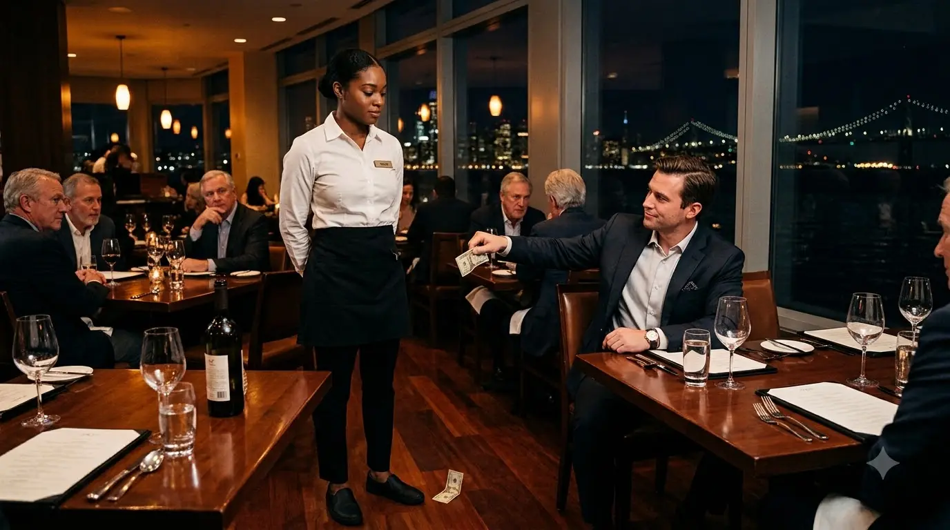 He Threw Money at the Waitress — Then Bet $300,000 She Couldn’t Speak One Sentence