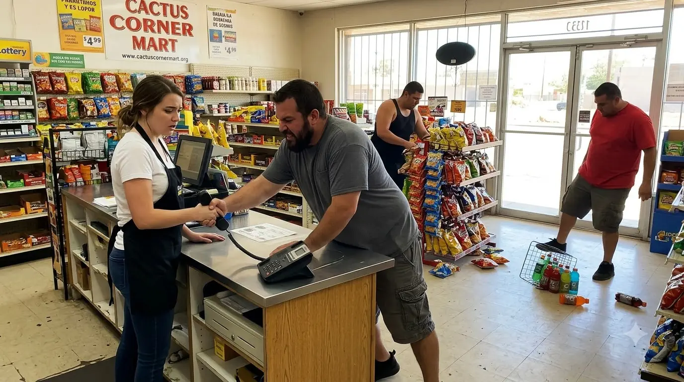 Three Men Trashed the Store and Cornered Her — But She Refused to Back Down