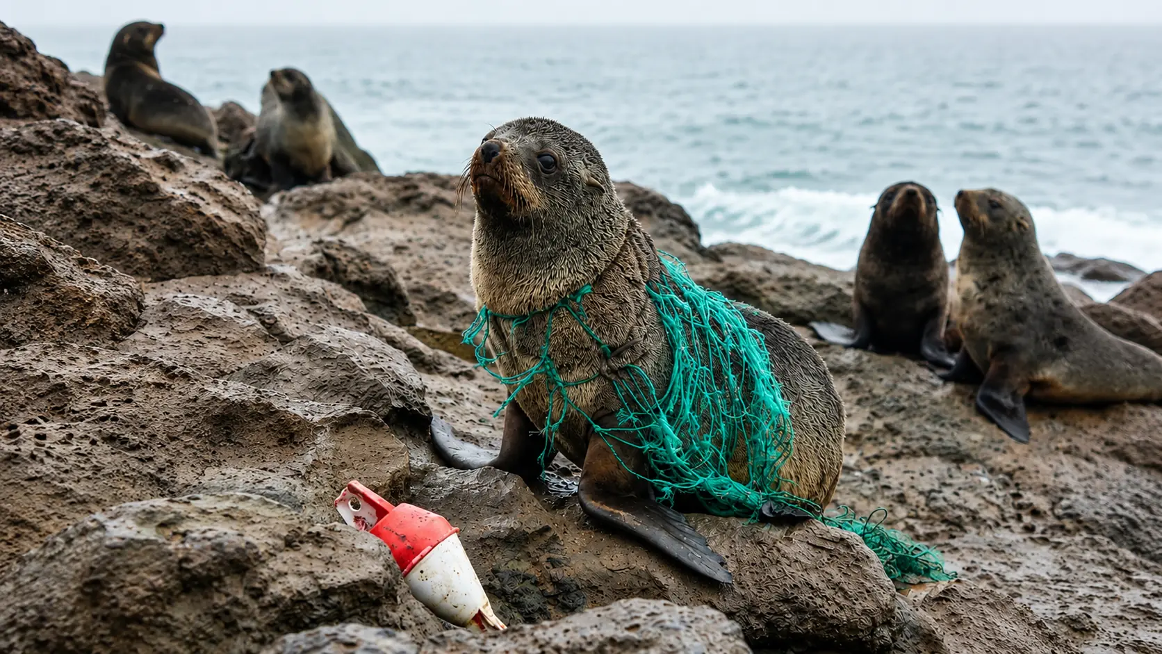 BREAKING: Young Seal Found Entangled in Fishing Net — Rescue Team's Rapid Response Sparks Hope for Marine Life