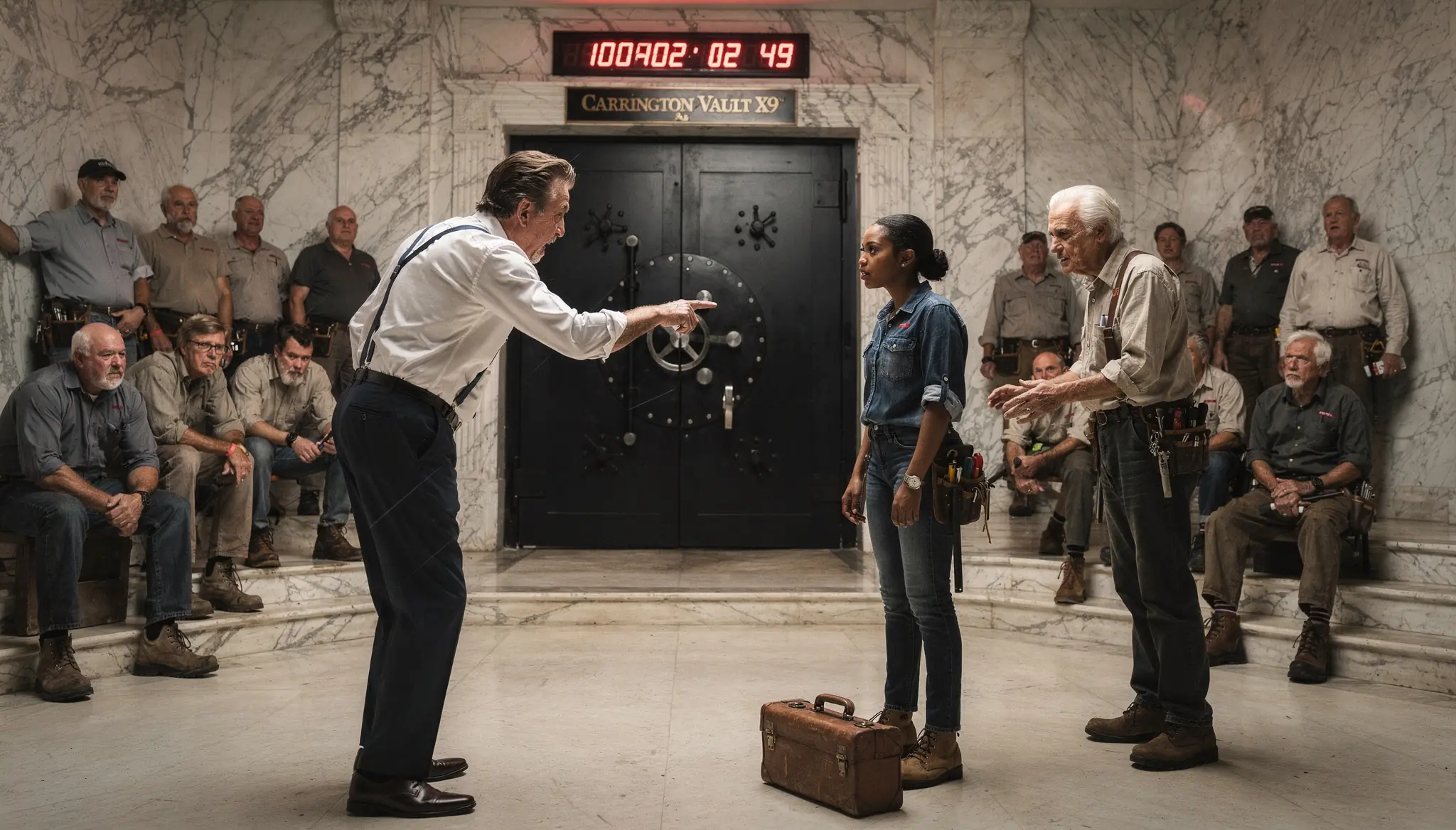 Billionaire Taunts Black Girl by His Vault "Daddy Teach You?" — Her One Finger Opens It in 38 Seconds