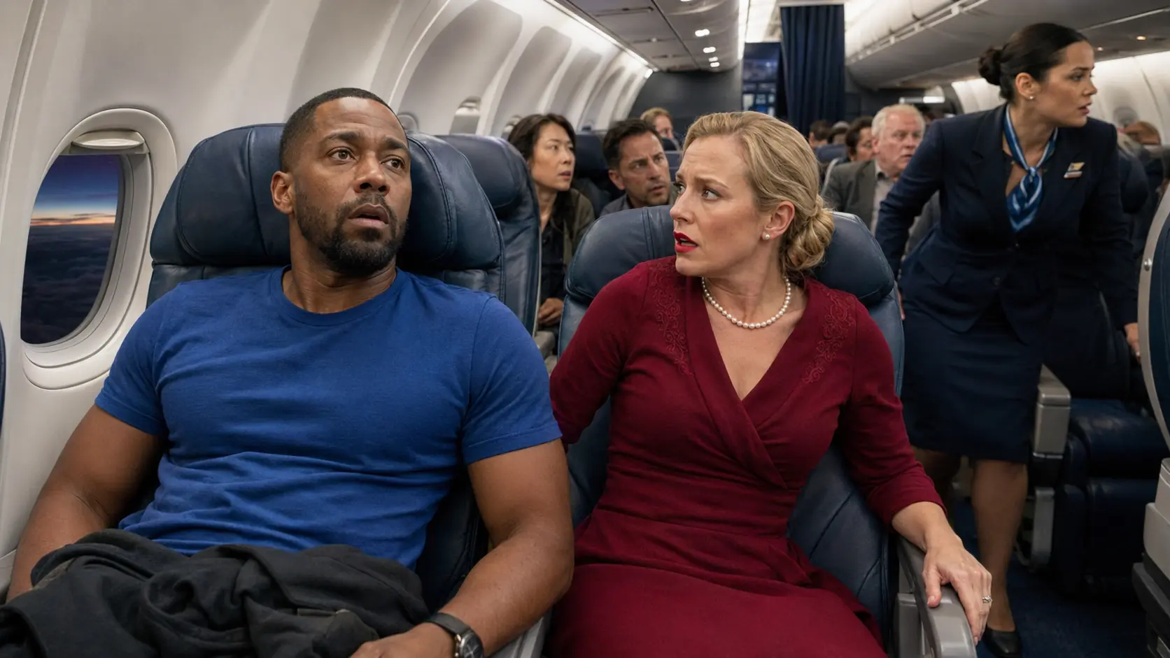 A Black Single Dad Was Asleep in Seat 8A — When the Captain Asked If Any Combat Pilots Were on Board