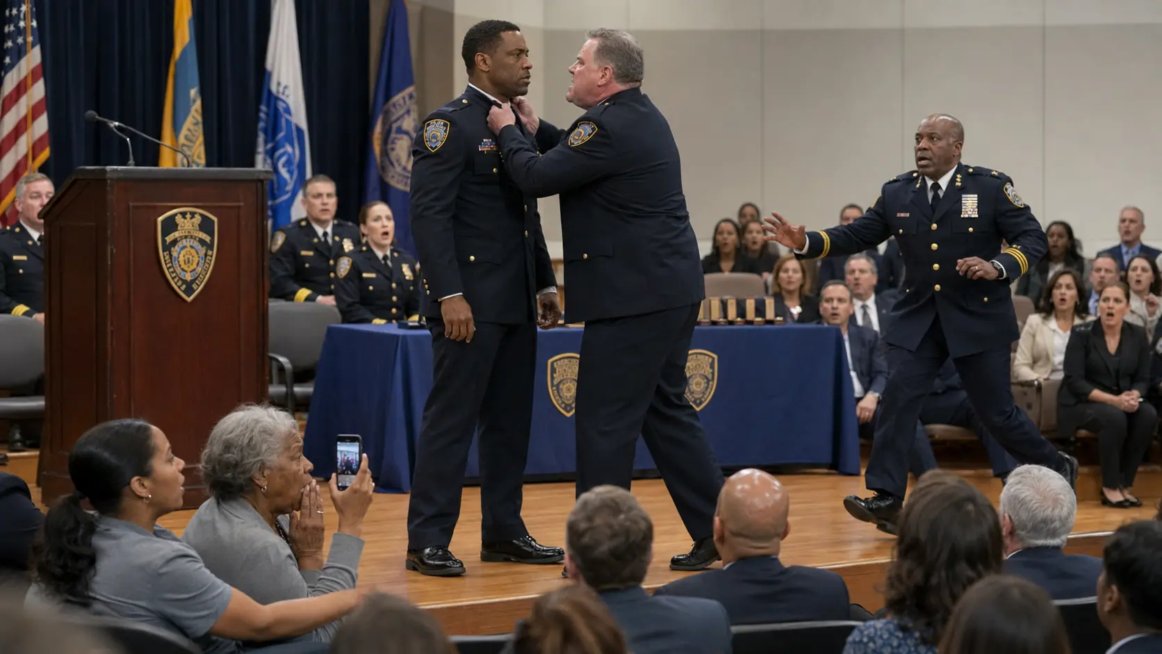 Cop Attacked Black Man at Promotion Ceremony — Chief of Police 'That's My Replacement'