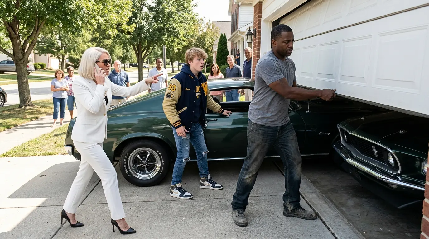 HOA Karen Called Cops on a Man After Her Son Demands His Mustang — Then Froze When They Arrived
