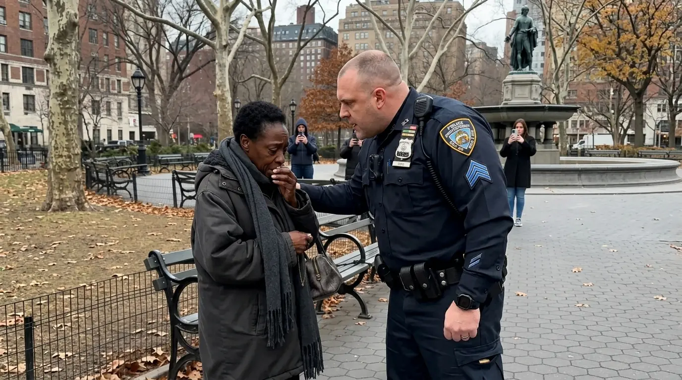The Officer Slapped A Homeless Woman In The Park — Then The Black SUVs Arrived