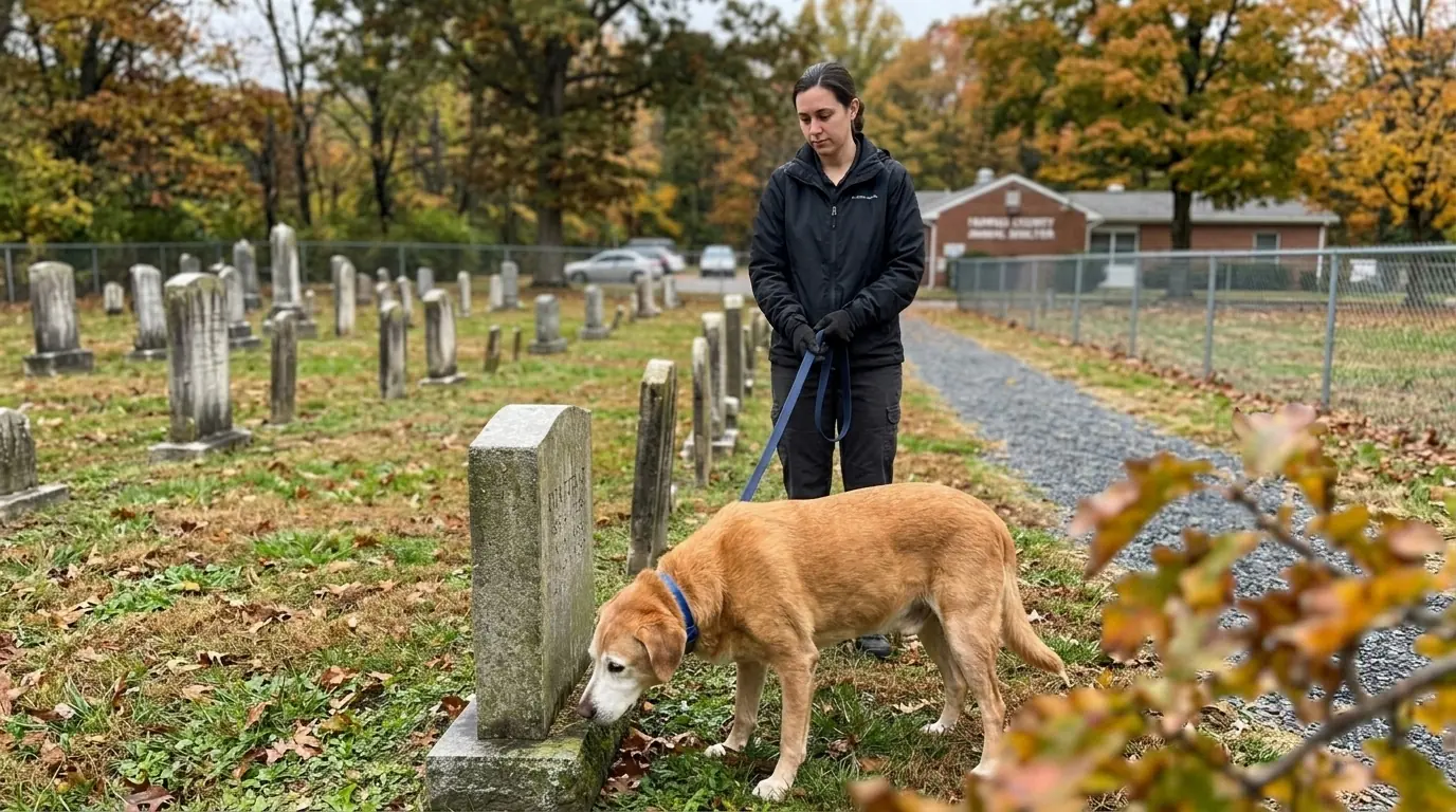 Charlie’s Daily Walk to His Former Owner’s Grave