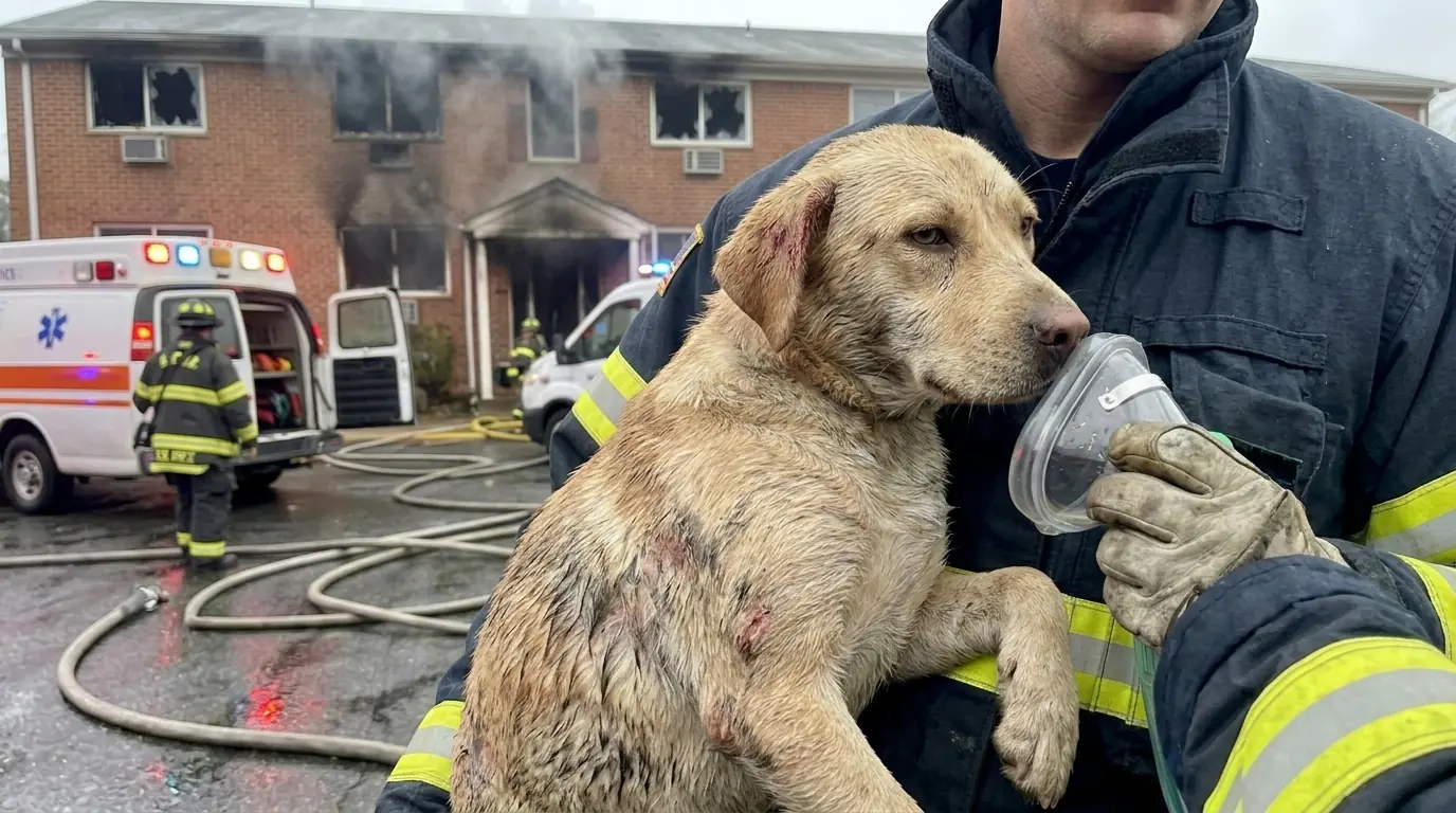 Bailey’s Recovery After Being Rescued Last From a House Fire