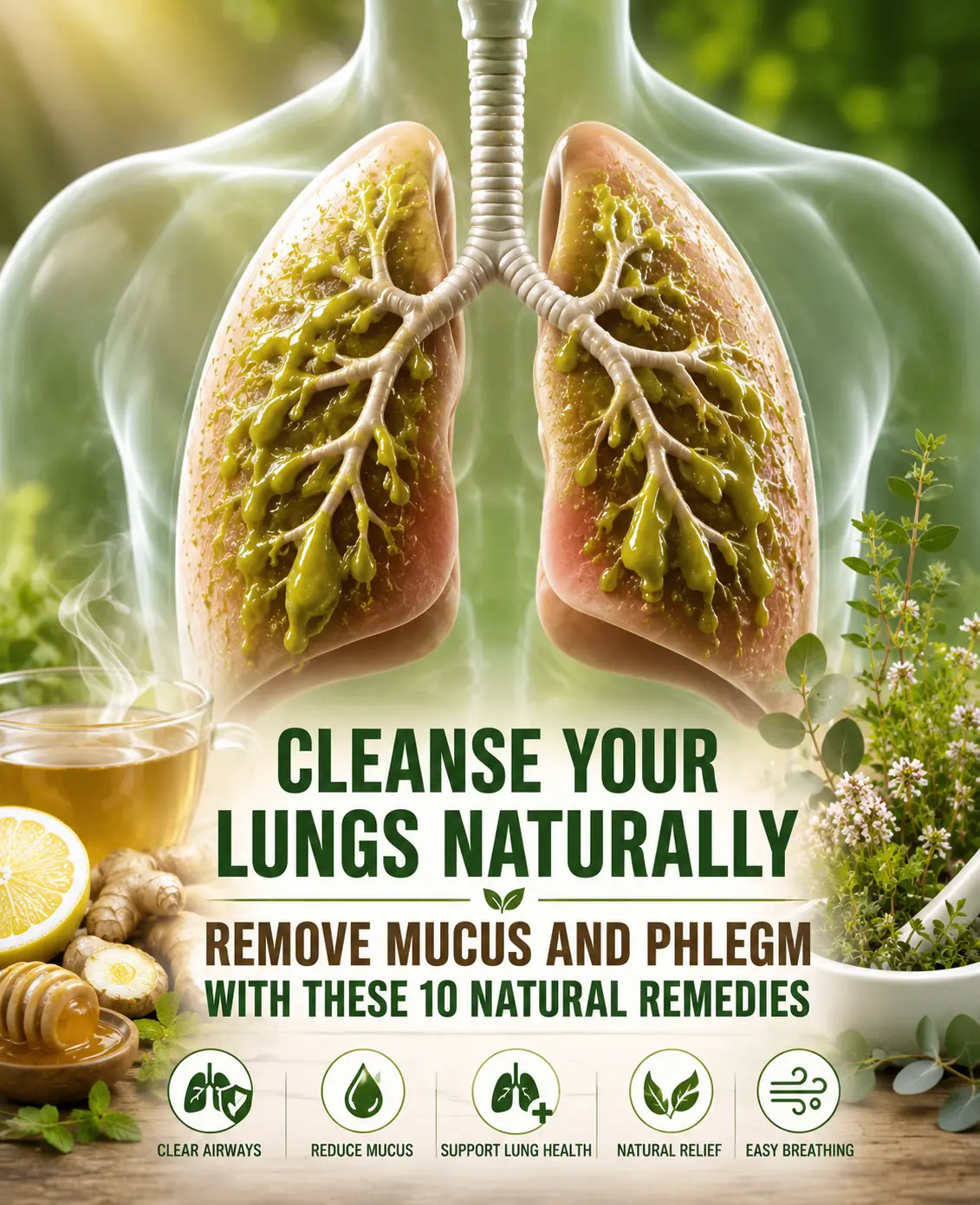 10 Fast Natural Remedies to Clear Phlegm and Mucus from Your Lungs