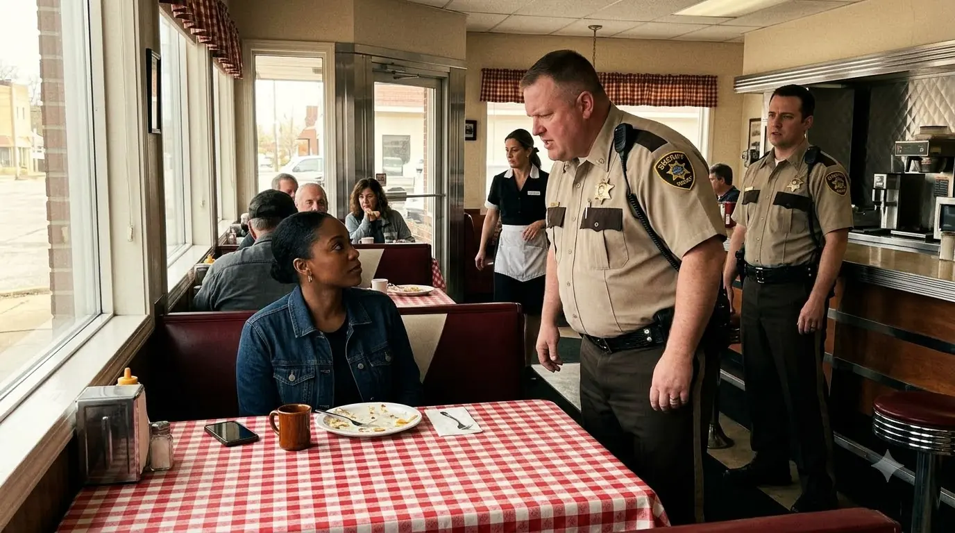 The Sheriff Dragged Her From the Booth — Then Her Hidden Phone Buzzed