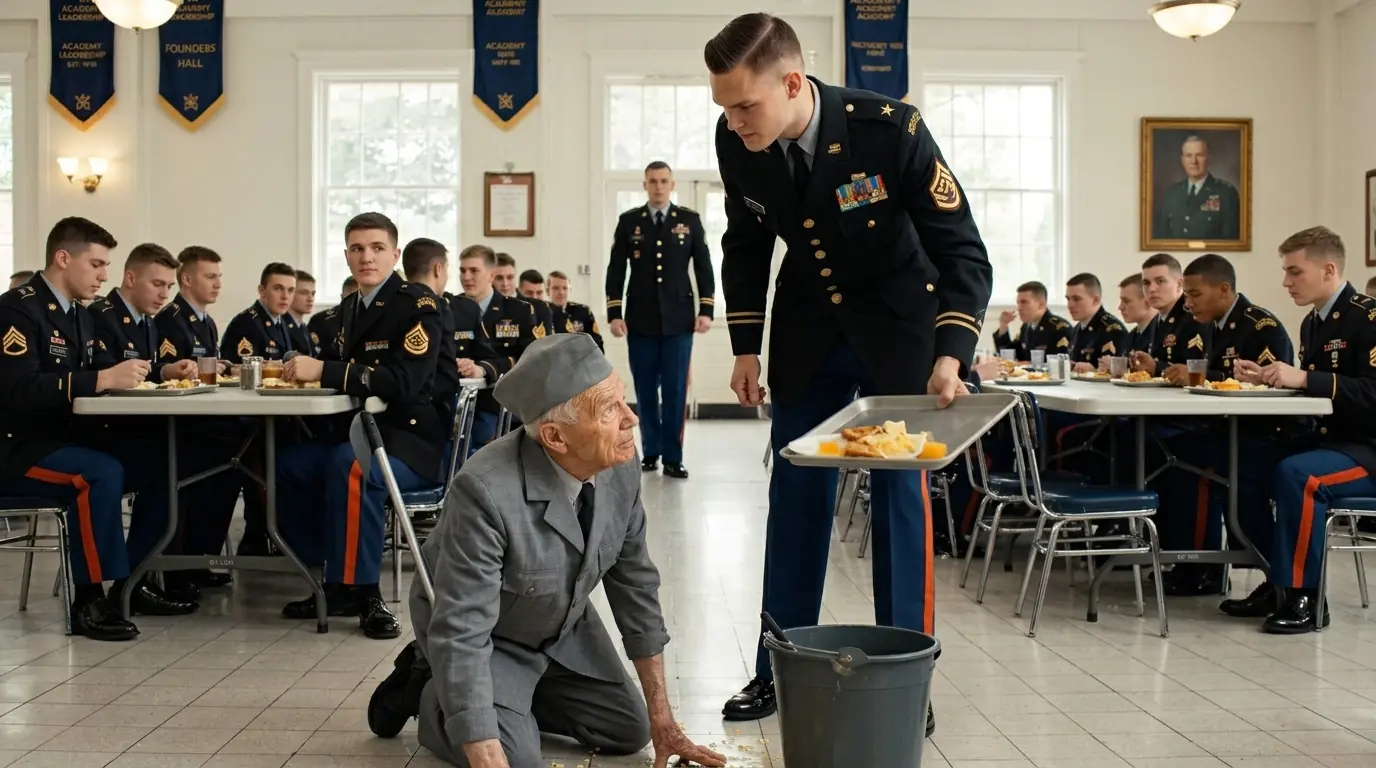 They Called The Old Janitor “Sergeant Mop” — Then The Four-Star General Saluted Him First