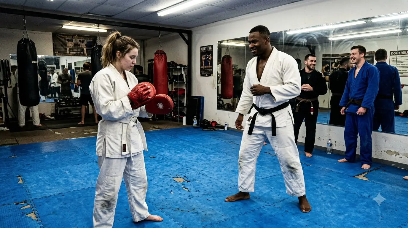 The Black Belt Humiliated the New Girl — Then She Dropped the Pads
